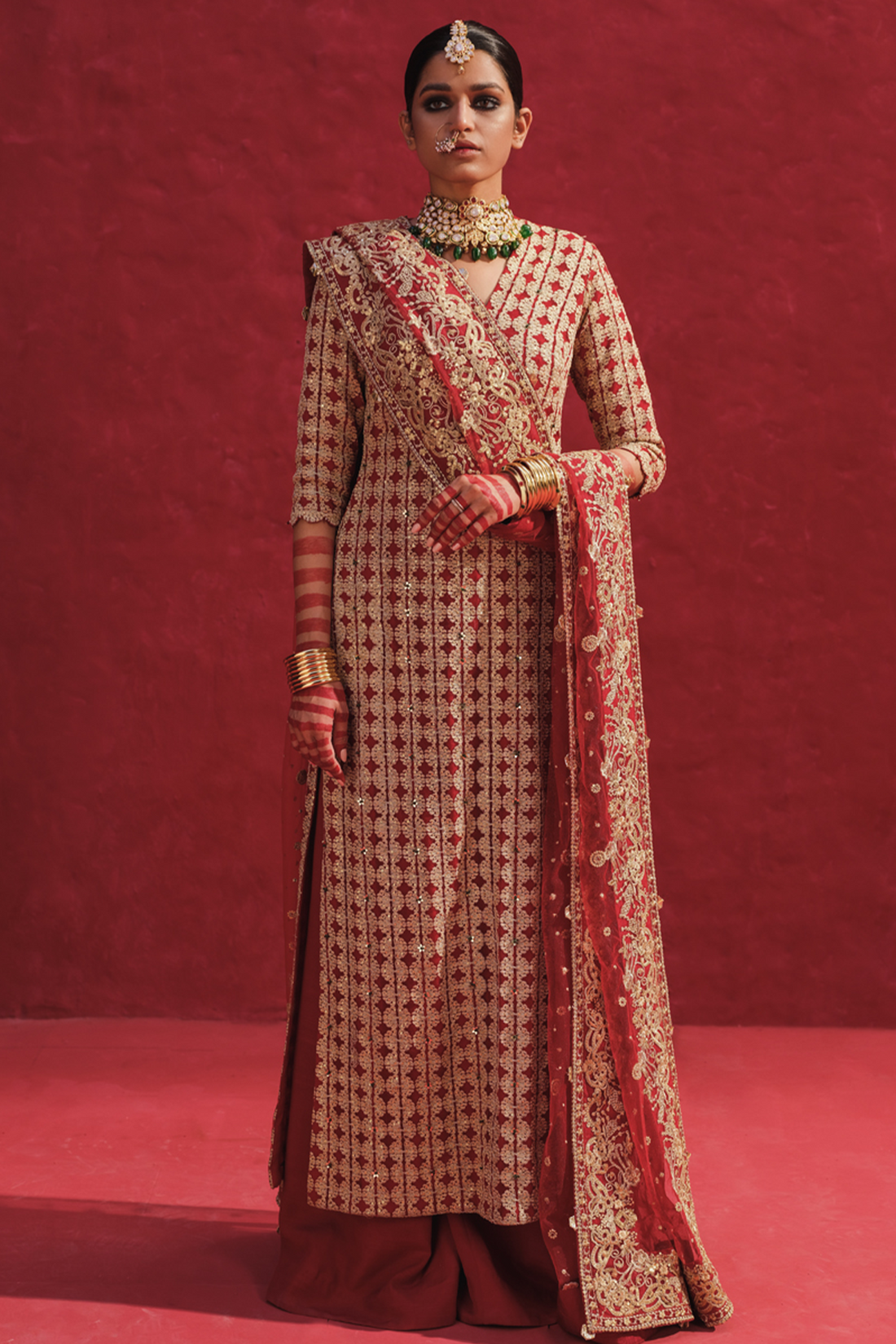Erum Khan | Laal Rang | NIGAAR - Pakistani Designer Dress - by Erum Khan | Type: Bridal - 100% Original at Saira Sultan