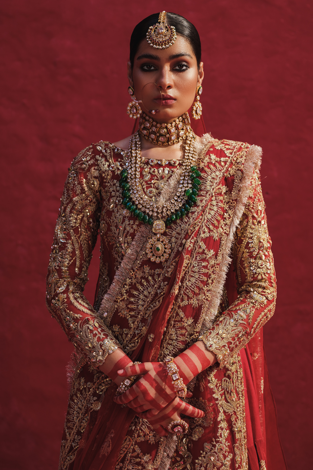 Erum Khan | Laal Rang | RESHMA - Pakistani Designer Dress - by Erum Khan | Type: Bridal - 100% Original at Saira Sultan