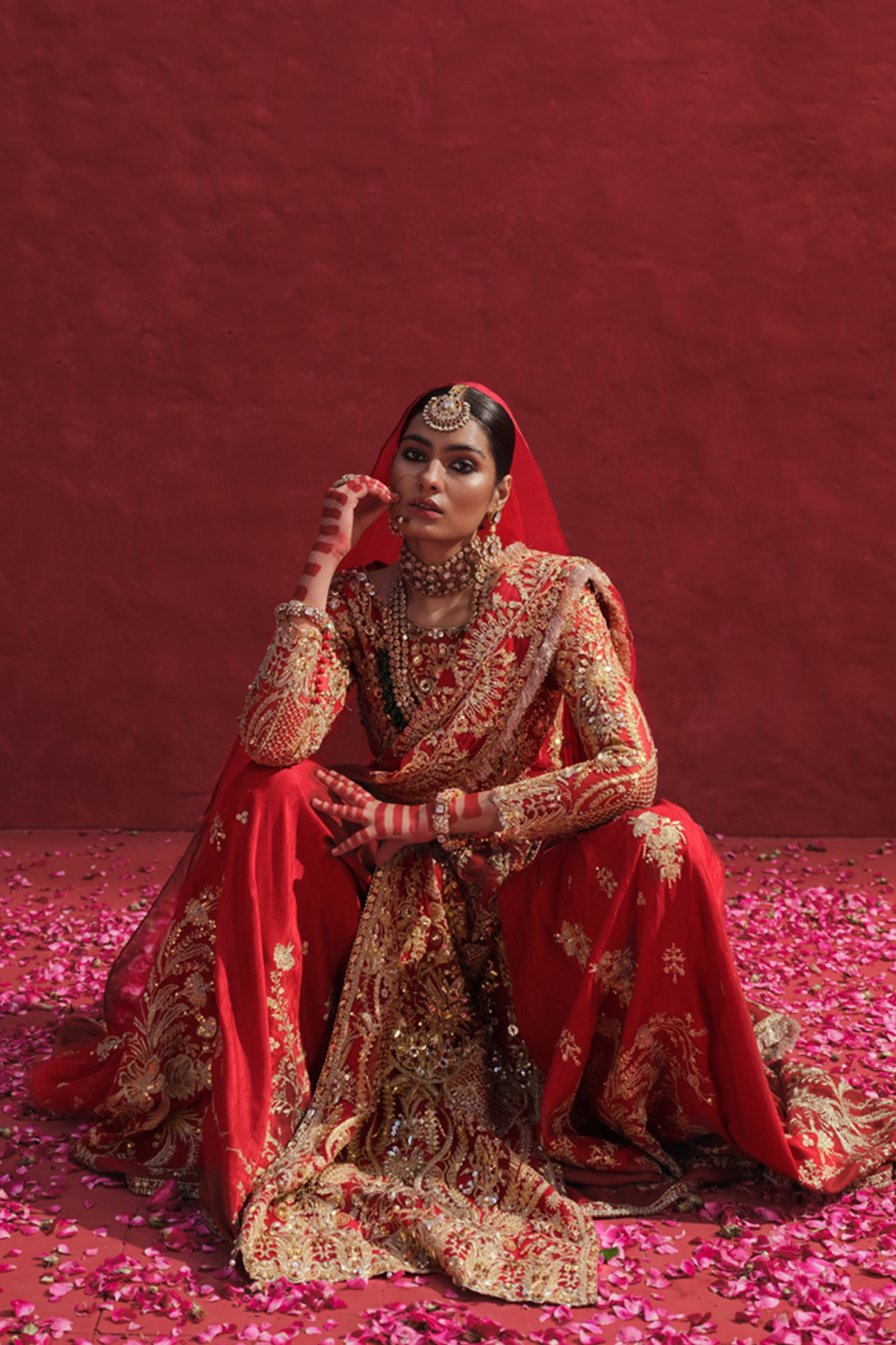 Erum Khan | Laal Rang | RESHMA - Pakistani Designer Dress - by Erum Khan | Type: Bridal - 100% Original at Saira Sultan
