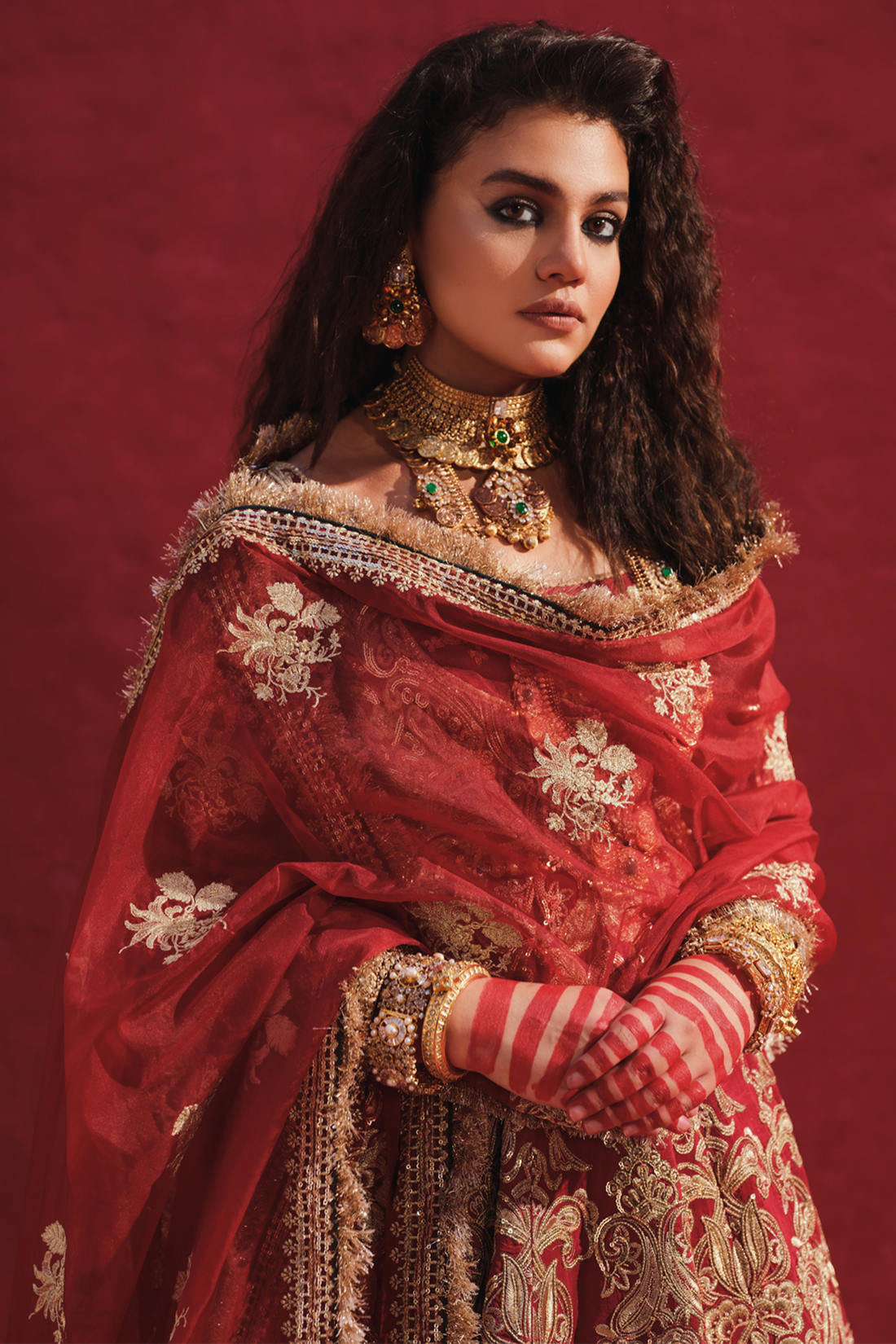Erum Khan | Laal Rang | NOOR JAHAN - Pakistani Designer Dress - by Erum Khan | Type: Bridal - 100% Original at Saira Sultan