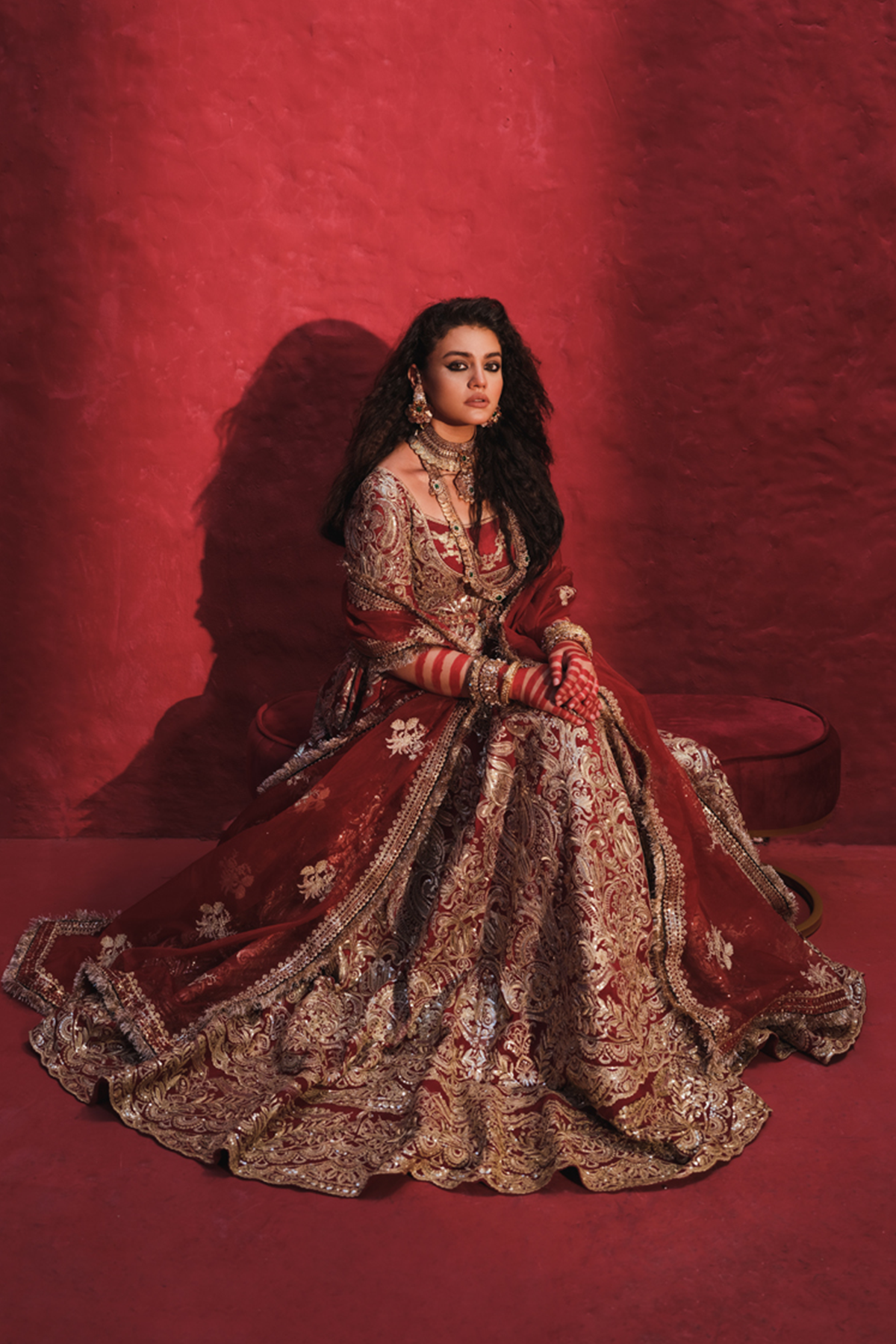 Erum Khan | Laal Rang | NOOR JAHAN - Pakistani Designer Dress - by Erum Khan | Type: Bridal - 100% Original at Saira Sultan