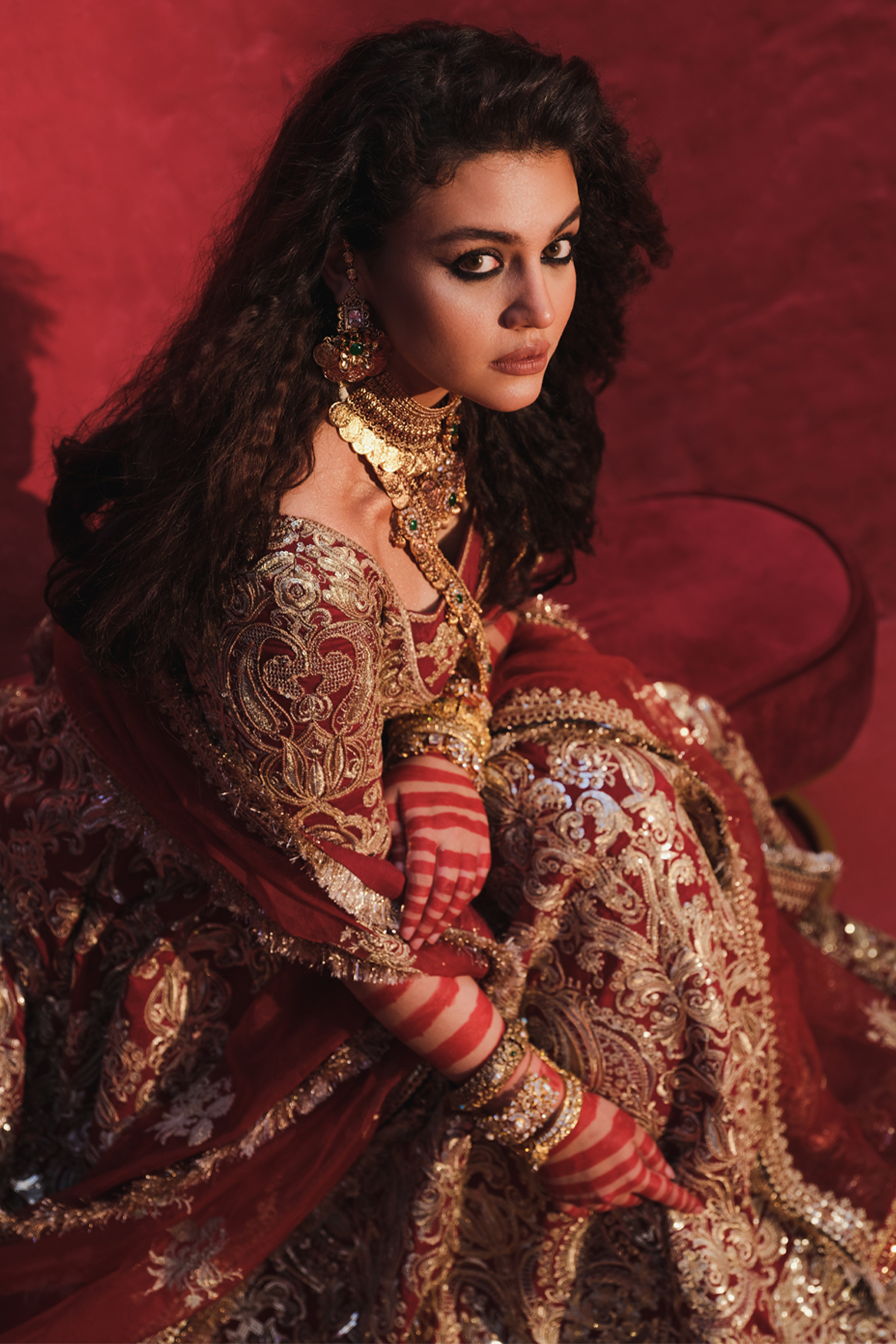 Erum Khan | Laal Rang | NOOR JAHAN - Pakistani Designer Dress - by Erum Khan | Type: Bridal - 100% Original at Saira Sultan