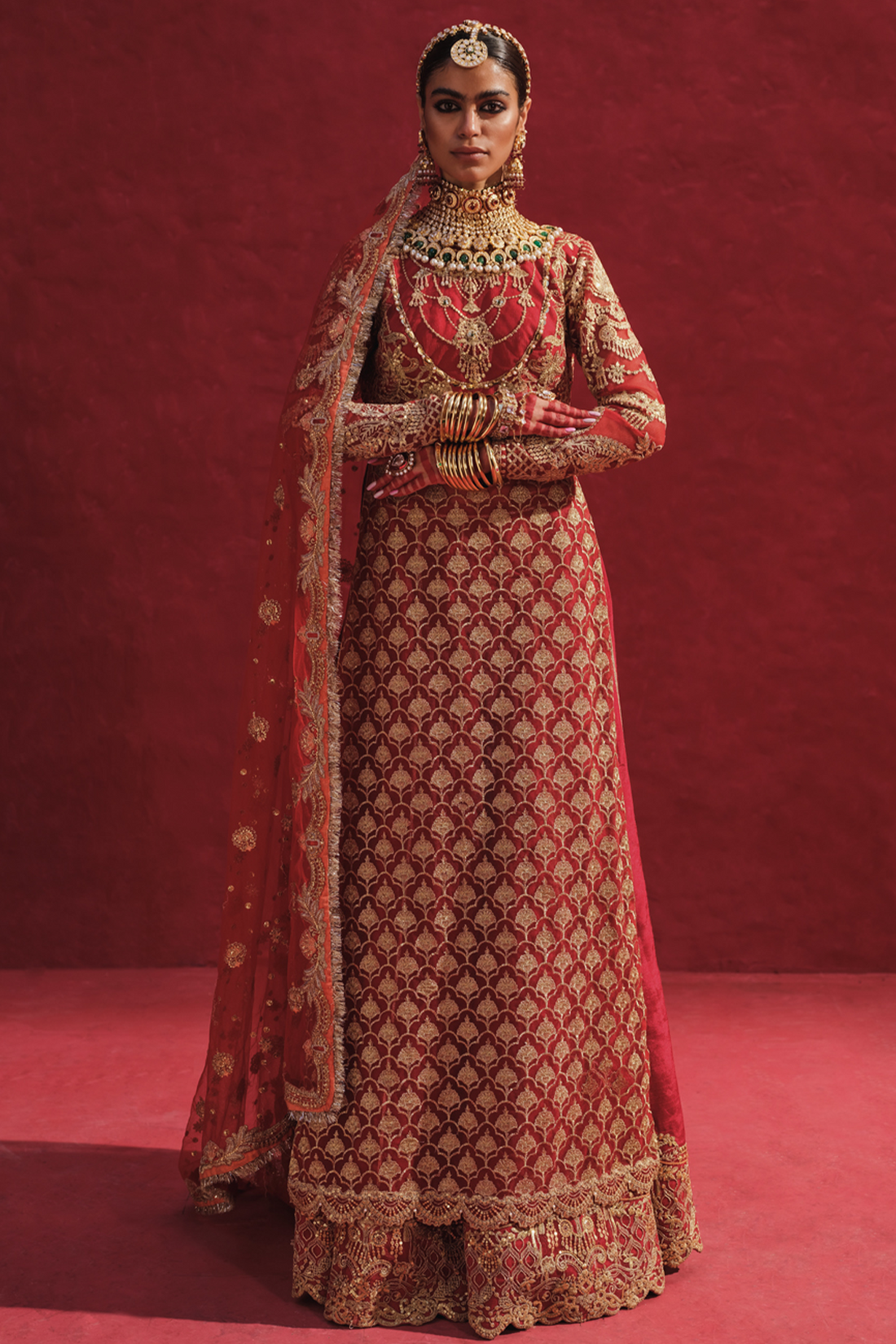 Erum Khan | Laal Rang | DEEBA - Pakistani Designer Dress - by Erum Khan | Type: Bridal - 100% Original at Saira Sultan