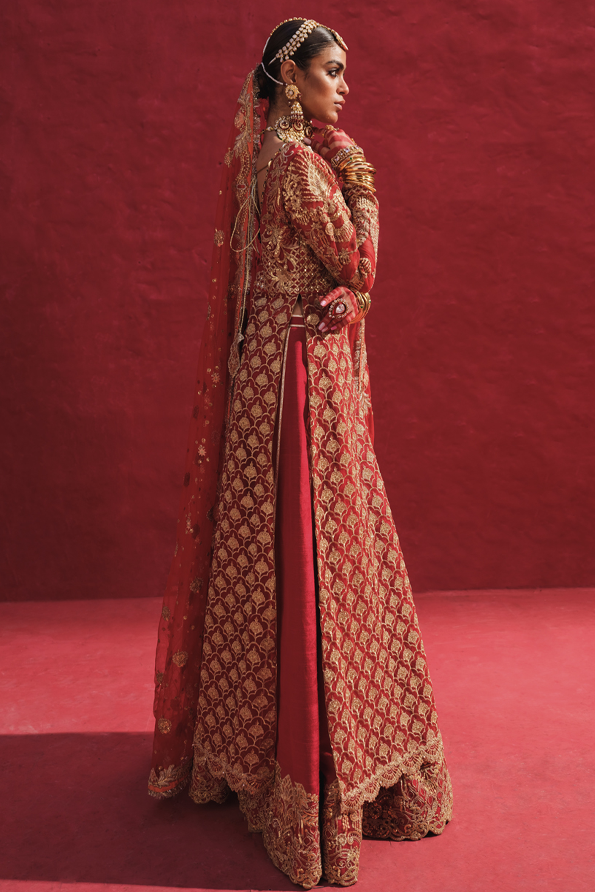 Erum Khan | Laal Rang | DEEBA - Pakistani Designer Dress - by Erum Khan | Type: Bridal - 100% Original at Saira Sultan