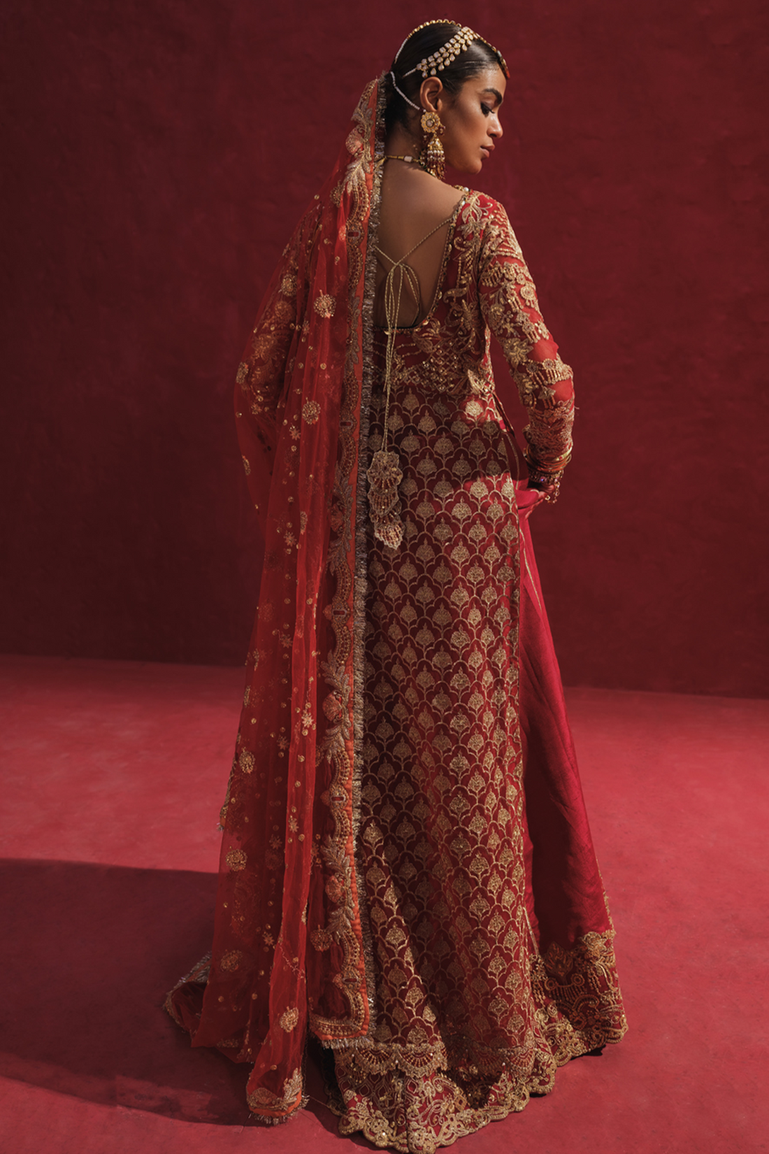 Erum Khan | Laal Rang | DEEBA - Pakistani Designer Dress - by Erum Khan | Type: Bridal - 100% Original at Saira Sultan
