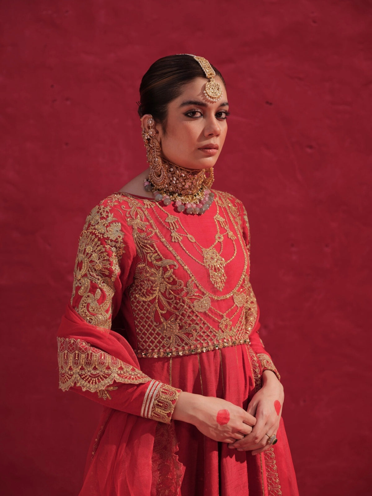 Erum Khan | Laal Rang | BABRA - Pakistani Designer Dress - by Erum Khan | Type: Bridal - 100% Original at Saira Sultan
