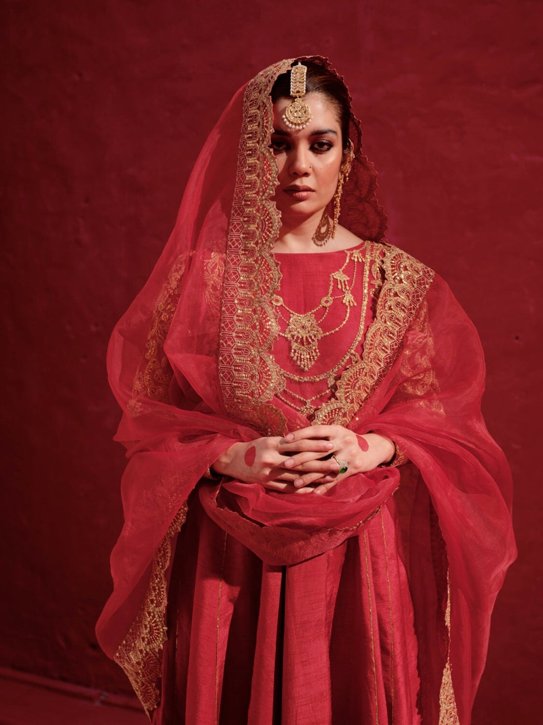 Erum Khan | Laal Rang | BABRA - Pakistani Designer Dress - by Erum Khan | Type: Bridal - 100% Original at Saira Sultan