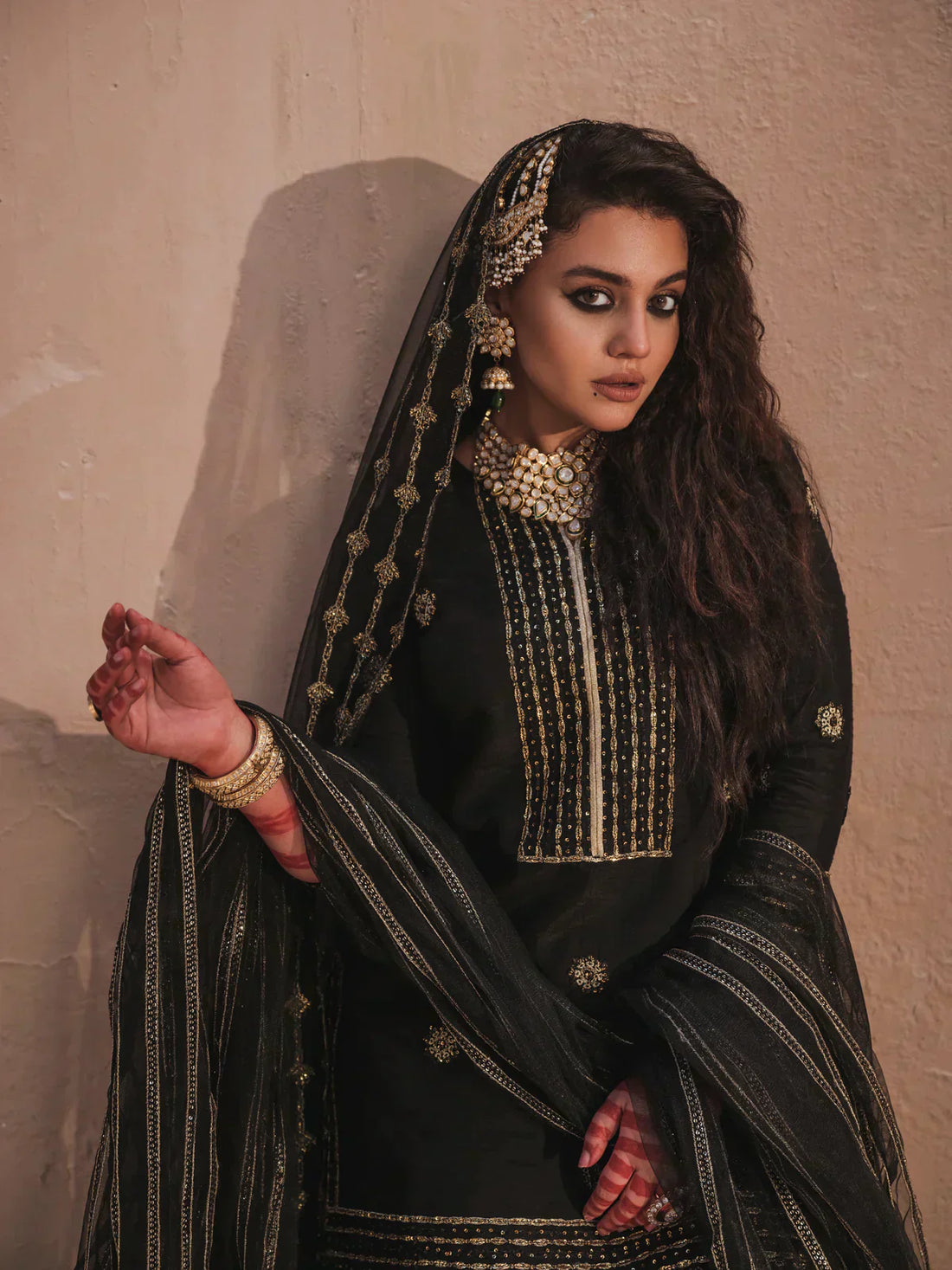 Erum Khan | Shab Siyah 23 | Noor - Pakistani Designer Dress - by Erum Khan | Type: Formal - 100% Original at Saira Sultan