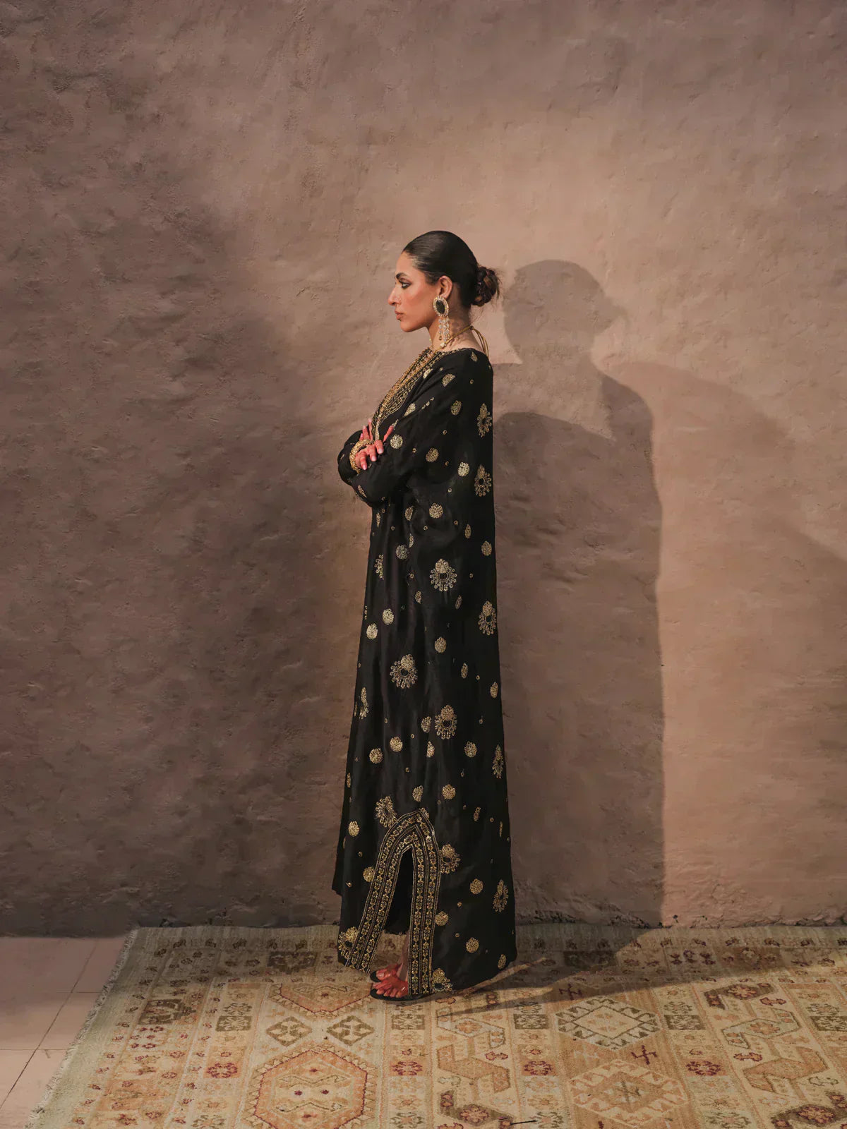 Erum Khan | Shab Siyah 23 | Chandni - Pakistani Designer Dress - by Erum Khan | Type: Formal - 100% Original at Saira Sultan