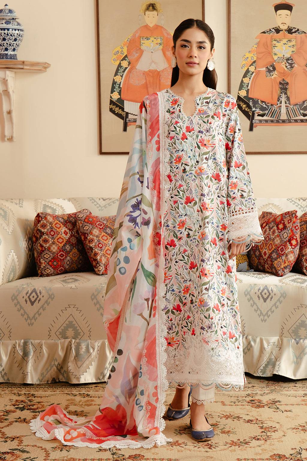 Afrozeh | Malina Lawn Collection| Elira - Pakistani Designer Dress - by Afrozeh | Type: Luxury - 100% Original at Saira Sultan