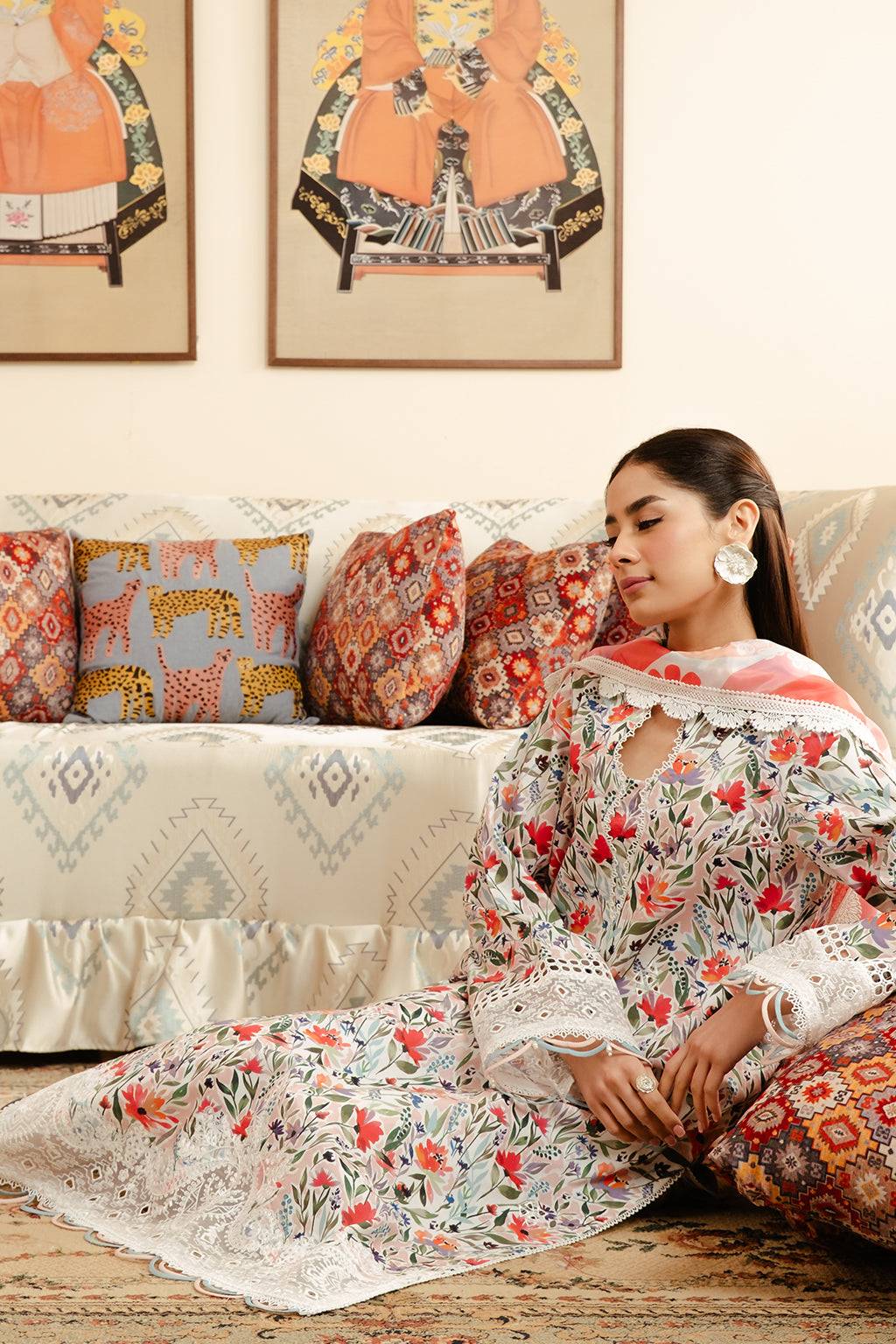 Afrozeh | Malina Lawn Collection| Elira - Pakistani Designer Dress - by Afrozeh | Type: Luxury - 100% Original at Saira Sultan