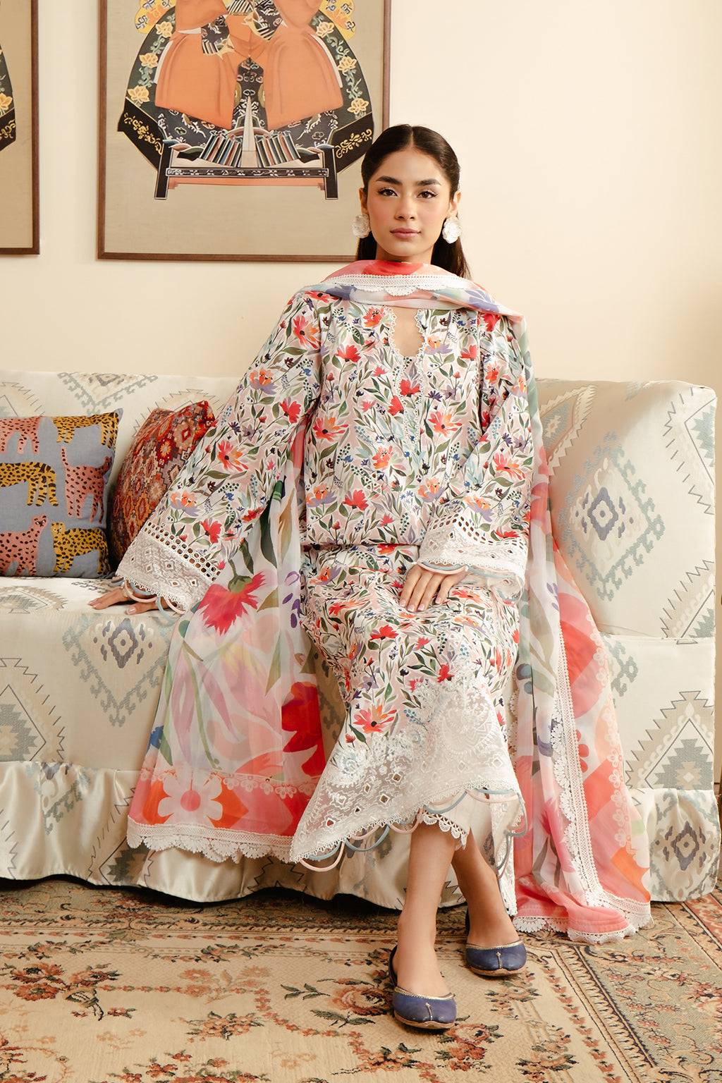 Afrozeh | Malina Lawn Collection| Elira - Pakistani Designer Dress - by Afrozeh | Type: Luxury - 100% Original at Saira Sultan