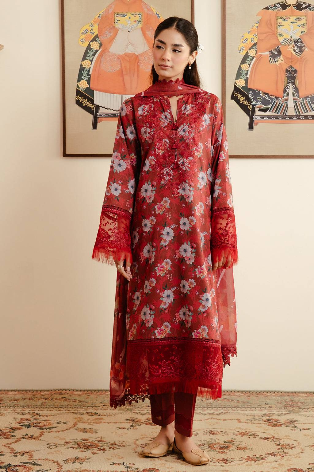 Afrozeh | Malina Lawn Collection| Karis - Pakistani Designer Dress - by Afrozeh | Type: Luxury - 100% Original at Saira Sultan