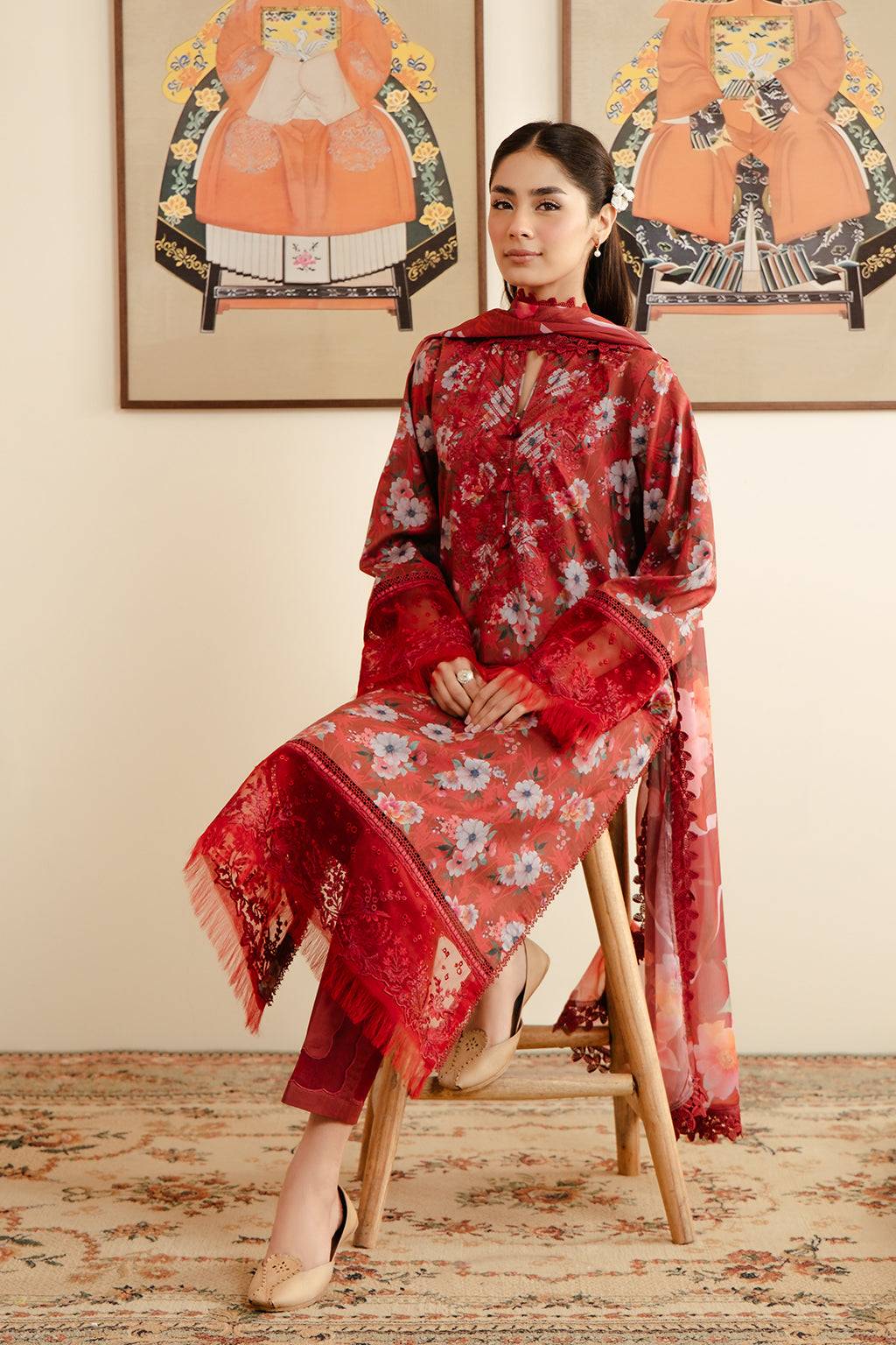 Afrozeh | Malina Lawn Collection| Karis - Pakistani Designer Dress - by Afrozeh | Type: Luxury - 100% Original at Saira Sultan