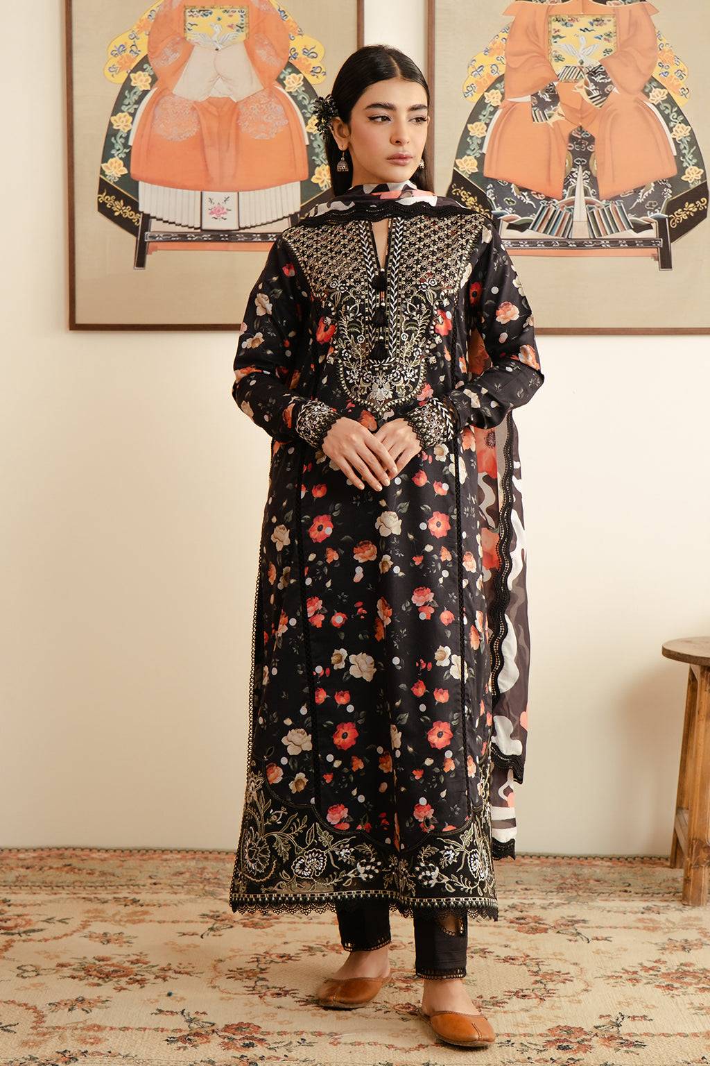 Afrozeh | Malina Lawn Collection| Valeria - Pakistani Designer Dress - by Afrozeh | Type: Luxury - 100% Original at Saira Sultan