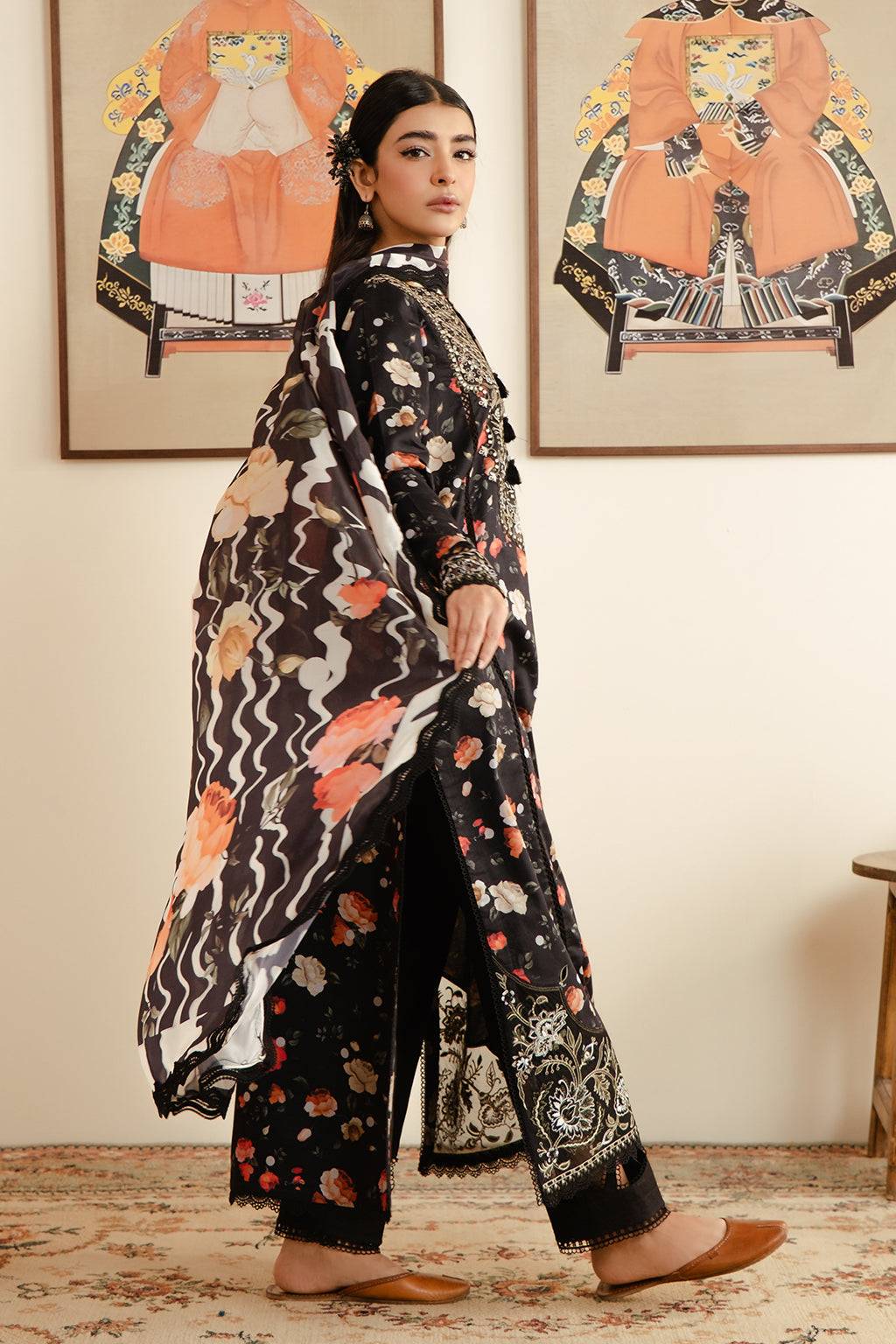 Afrozeh | Malina Lawn Collection| Valeria - Pakistani Designer Dress - by Afrozeh | Type: Luxury - 100% Original at Saira Sultan
