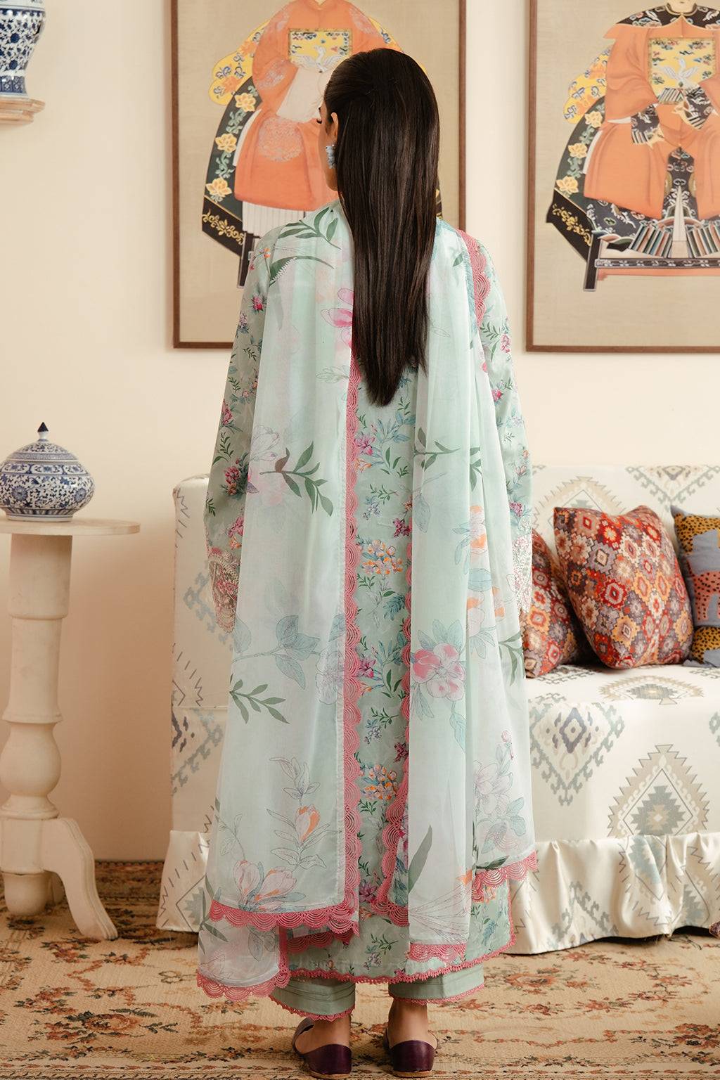 Afrozeh | Malina Lawn Collection| Aruna - Pakistani Designer Dress - by Afrozeh | Type: Luxury - 100% Original at Saira Sultan