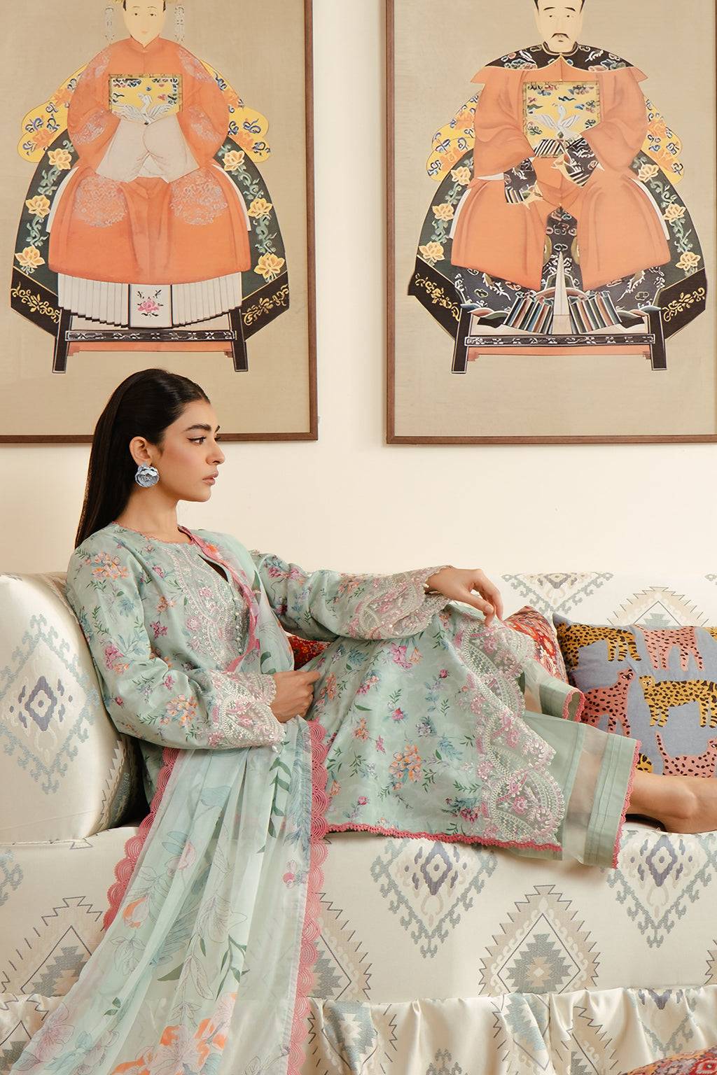 Afrozeh | Malina Lawn Collection| Aruna - Pakistani Designer Dress - by Afrozeh | Type: Luxury - 100% Original at Saira Sultan