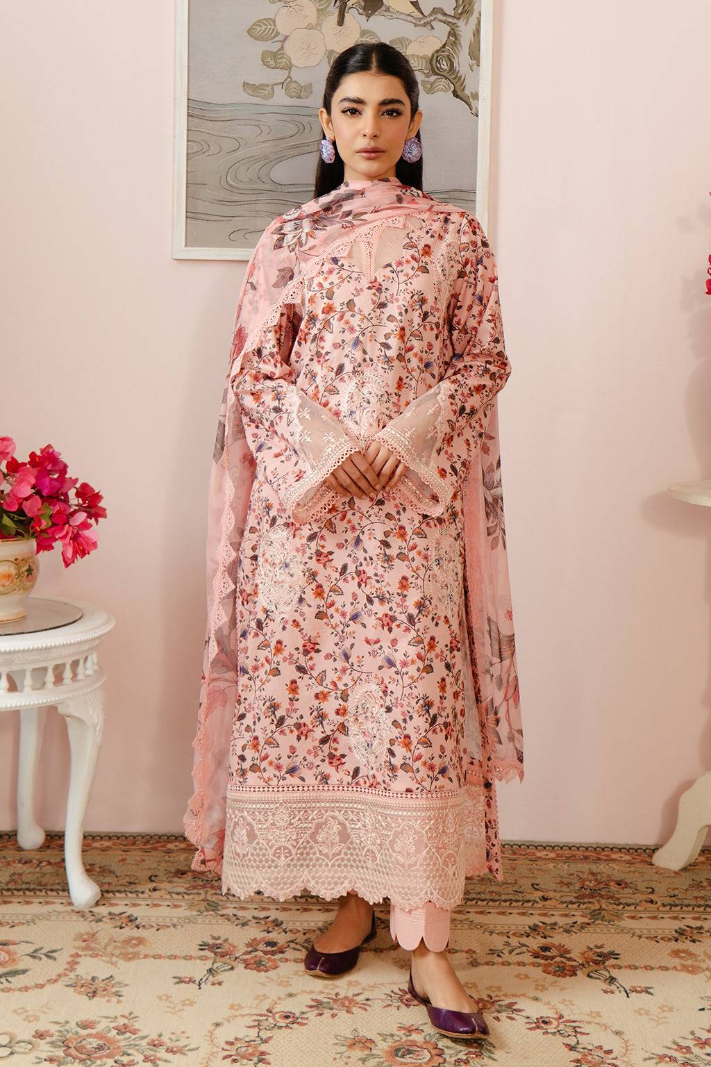 Afrozeh | Malina Lawn Collection| Calen - Pakistani Designer Dress - by Afrozeh | Type: Luxury - 100% Original at Saira Sultan