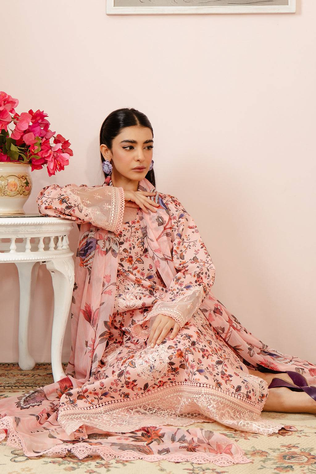 Afrozeh | Malina Lawn Collection| Calen - Pakistani Designer Dress - by Afrozeh | Type: Luxury - 100% Original at Saira Sultan