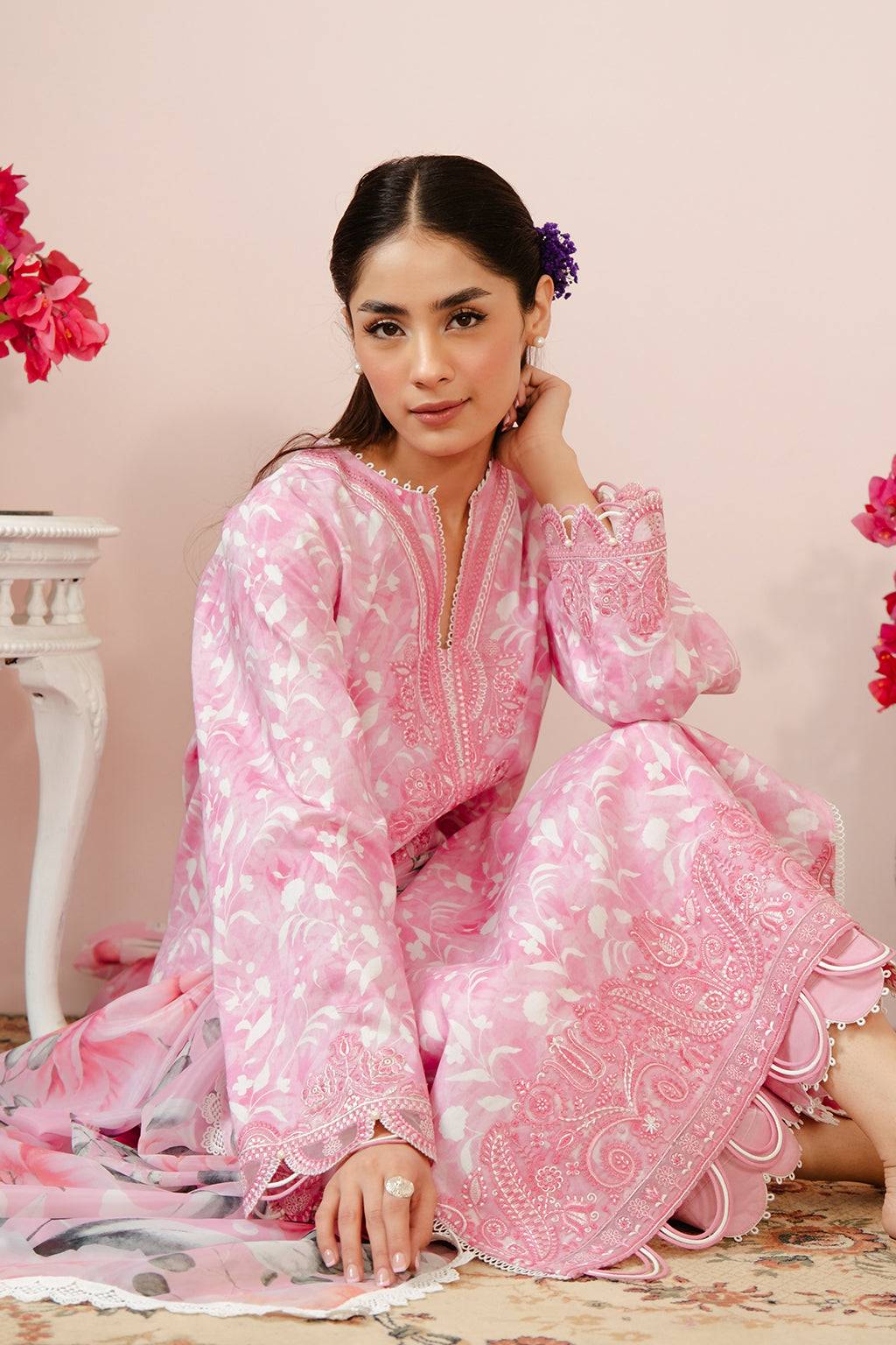 Afrozeh | Malina Lawn Collection| Ezra - Pakistani Designer Dress - by Afrozeh | Type: Luxury - 100% Original at Saira Sultan