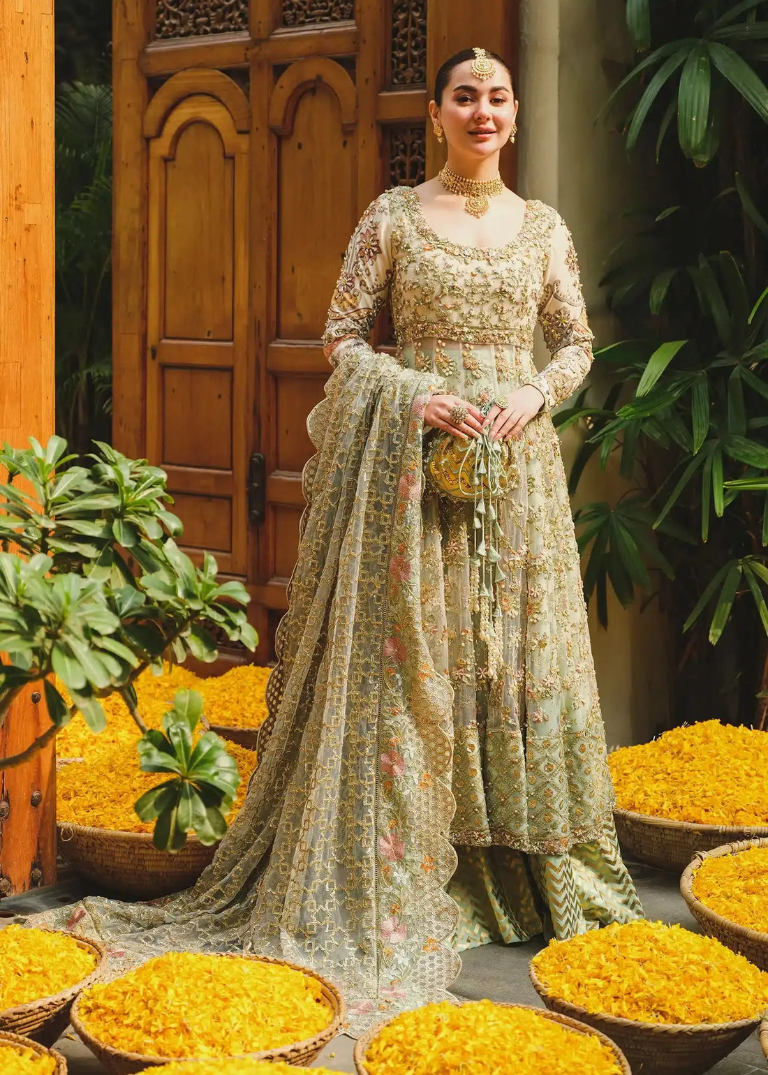 Saira Shakira | Wedding Collection 24 | Taupe - Pakistani Designer Dress - by Saira Shakira | Type: Bridal - 100% Original at Saira Sultan