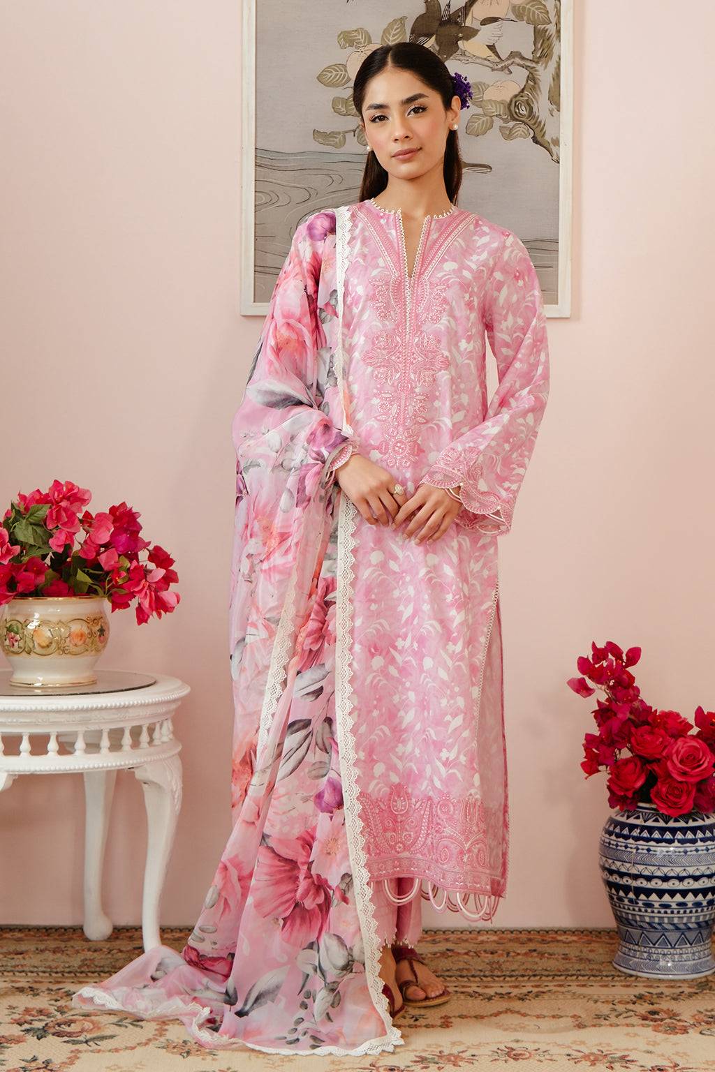Afrozeh | Malina Lawn Collection| Ezra - Pakistani Designer Dress - by Afrozeh | Type: Luxury - 100% Original at Saira Sultan