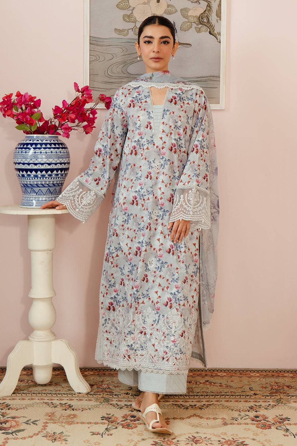 Afrozeh | Malina Lawn Collection| Evora - Pakistani Designer Dress - by Afrozeh | Type: Luxury - 100% Original at Saira Sultan