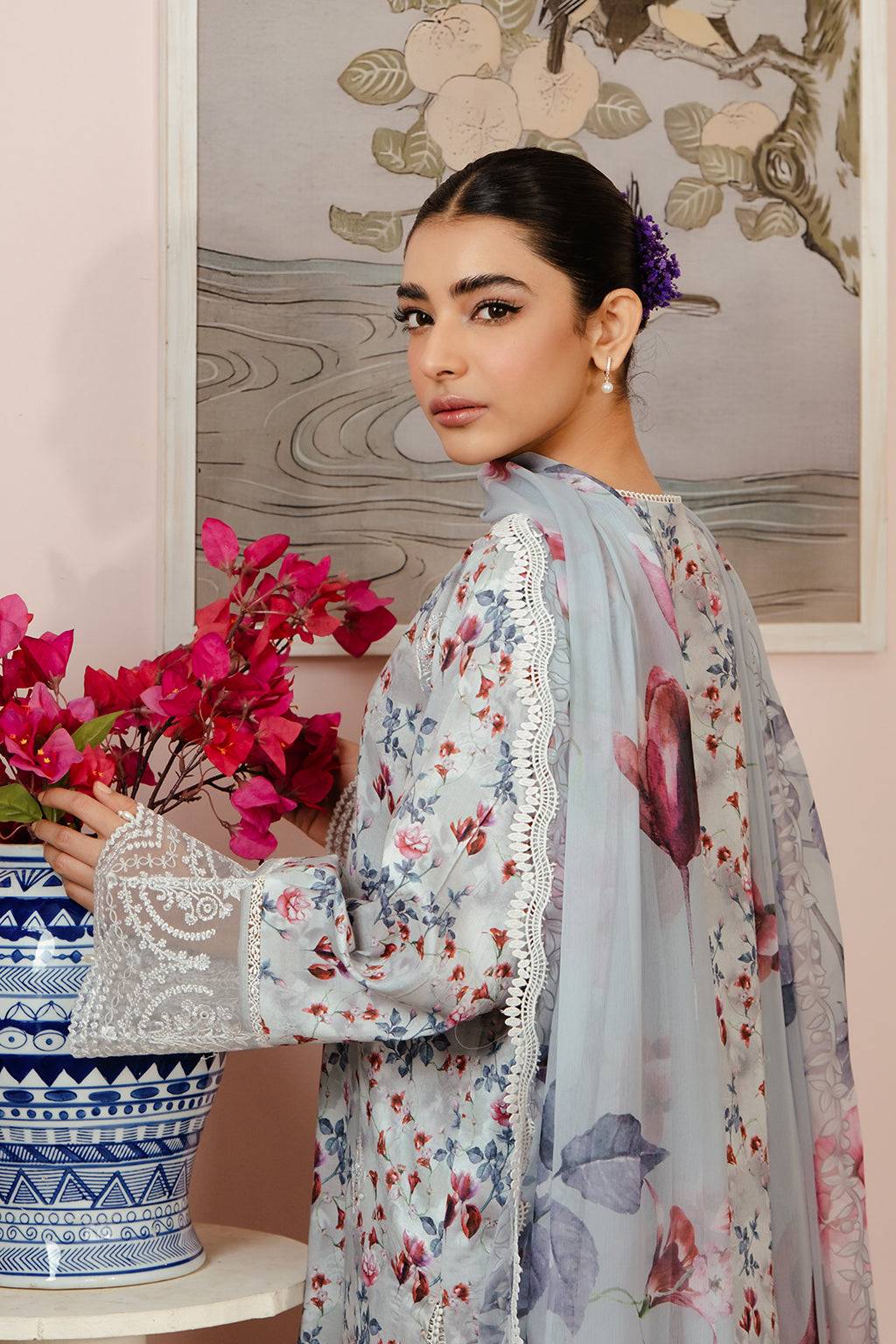 Afrozeh | Malina Lawn Collection| Evora - Pakistani Designer Dress - by Afrozeh | Type: Luxury - 100% Original at Saira Sultan