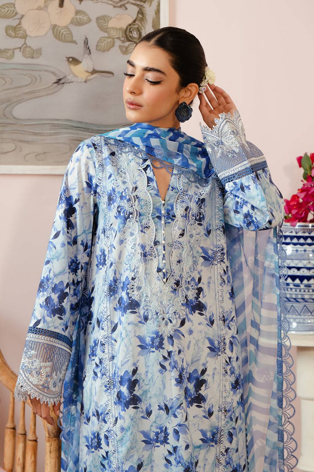 Afrozeh | Malina Lawn Collection| Merial - Pakistani Designer Dress - by Afrozeh | Type: Luxury - 100% Original at Saira Sultan