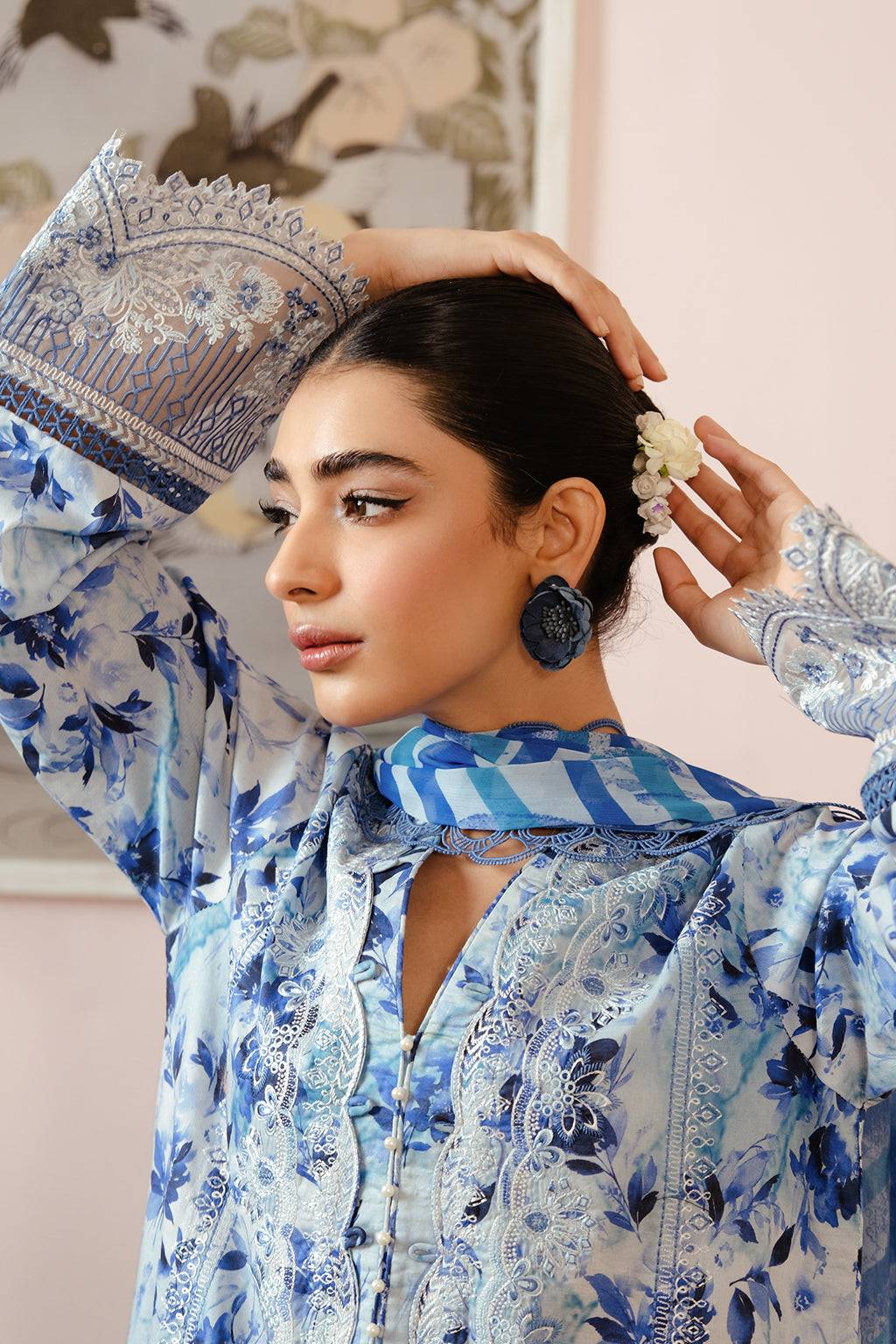 Afrozeh | Malina Lawn Collection| Merial - Pakistani Designer Dress - by Afrozeh | Type: Luxury - 100% Original at Saira Sultan
