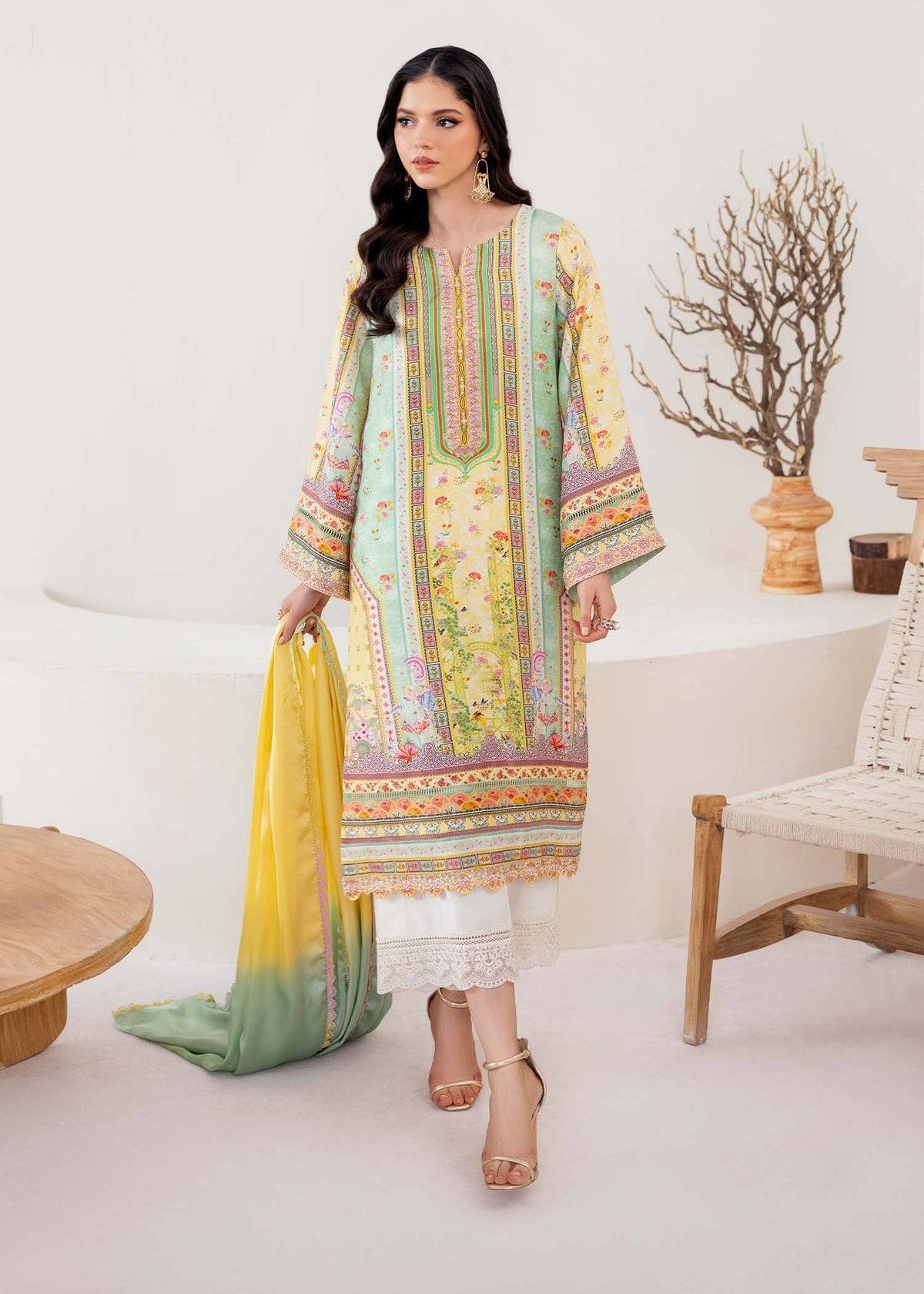 Kanwal Malik | Rosalia Silk Eid 25 | Mira - Pakistani Designer Dress - by Kanwal Malik | Type: Ladies Clothes - 100% Original at Saira Sultan