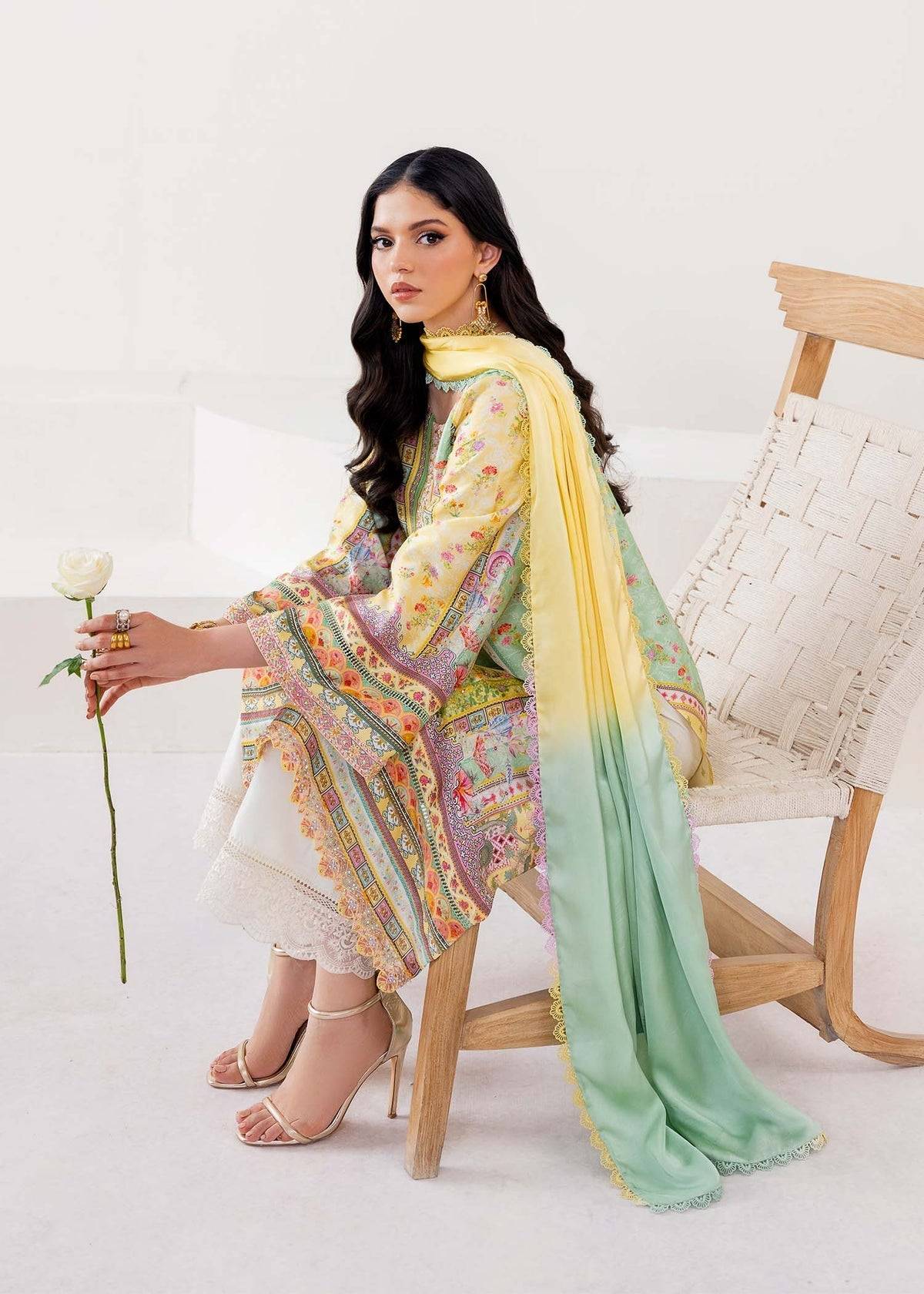 Kanwal Malik | Rosalia Silk Eid 25 | Mira - Pakistani Designer Dress - by Kanwal Malik | Type: Ladies Clothes - 100% Original at Saira Sultan