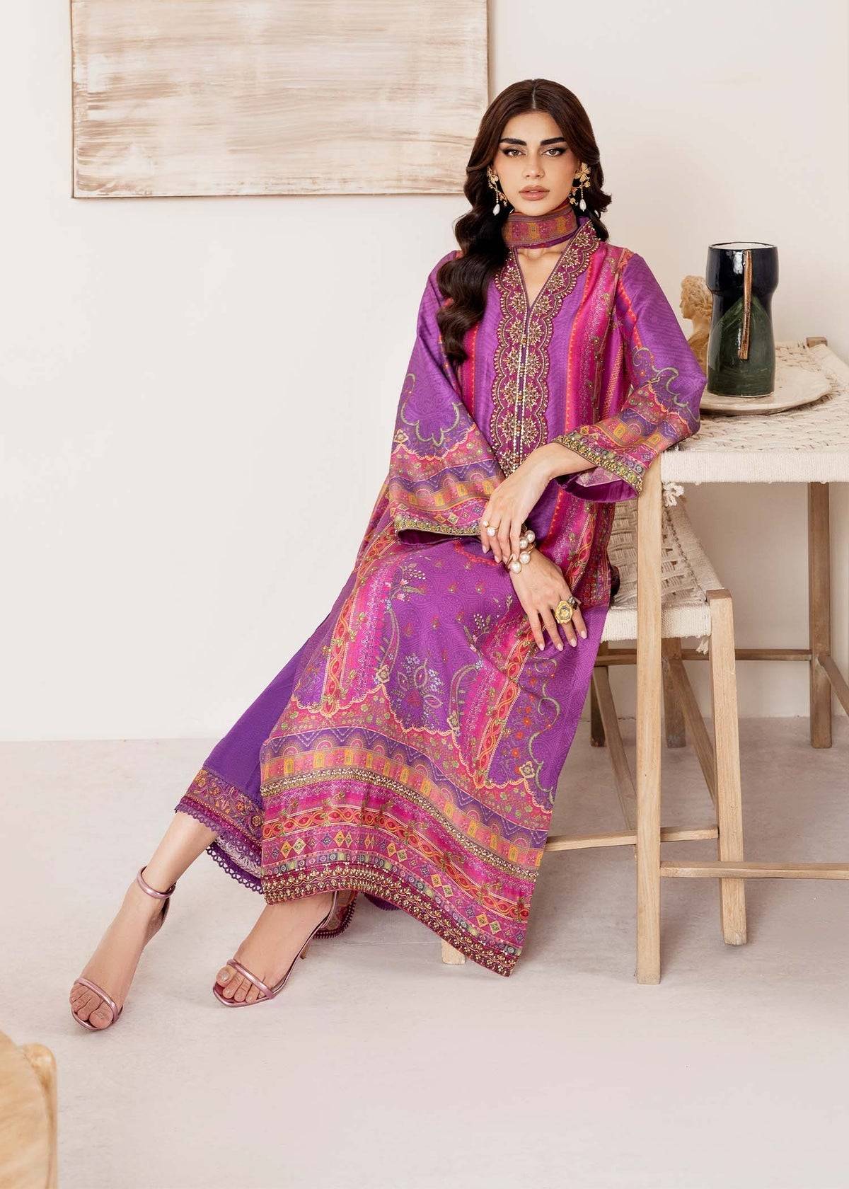 Kanwal Malik | Rosalia Silk Eid 25 | Giana - Pakistani Designer Dress - by Kanwal Malik | Type: Ladies Clothes - 100% Original at Saira Sultan