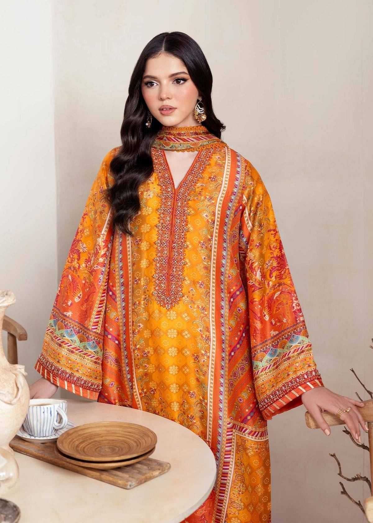 Kanwal Malik | Rosalia Silk Eid 25 | Maesha - Pakistani Designer Dress - by Kanwal Malik | Type: Ladies Clothes - 100% Original at Saira Sultan