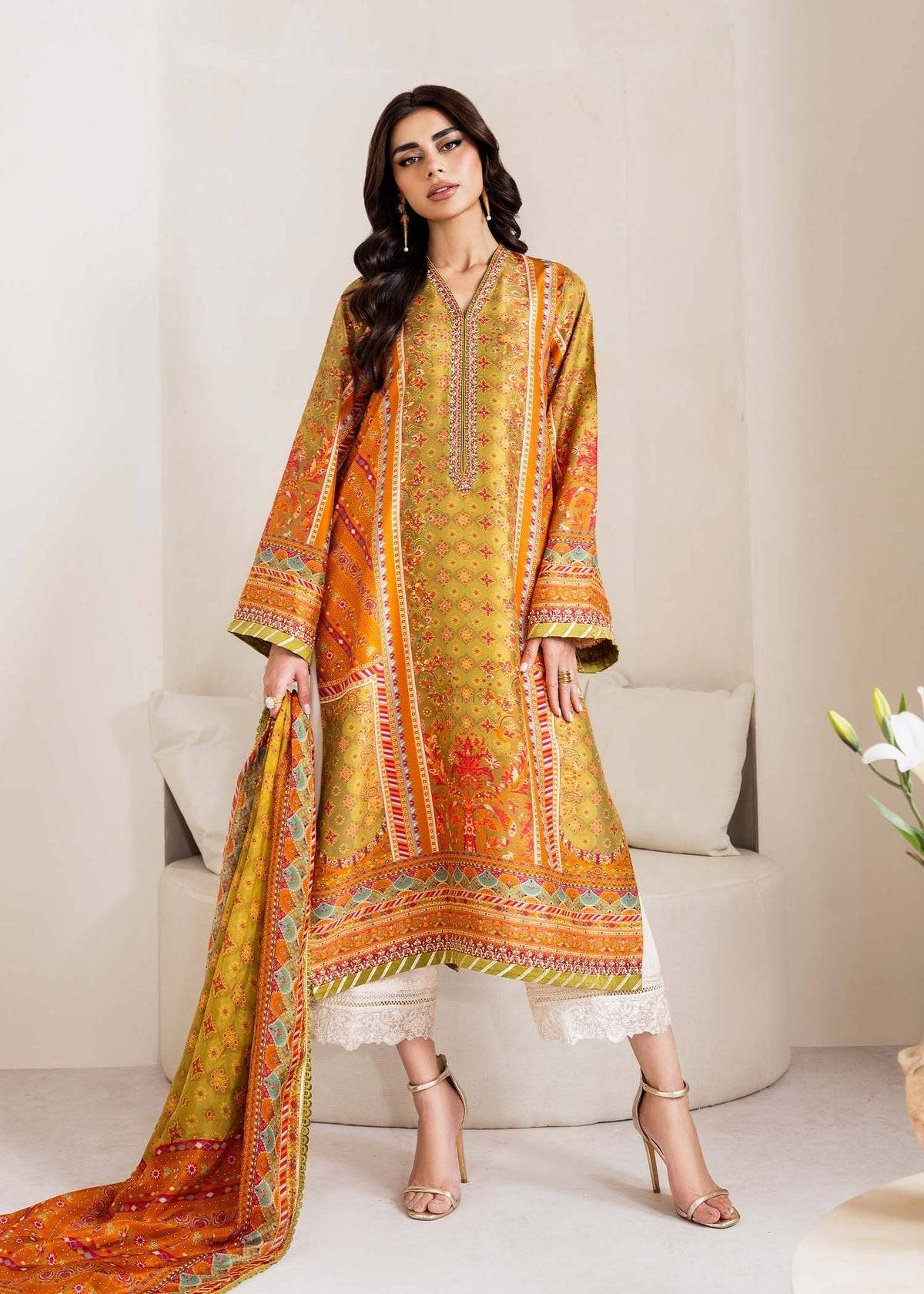 Kanwal Malik | Rosalia Silk Eid 25 | Elise - Pakistani Designer Dress - by Kanwal Malik | Type: Ladies Clothes - 100% Original at Saira Sultan