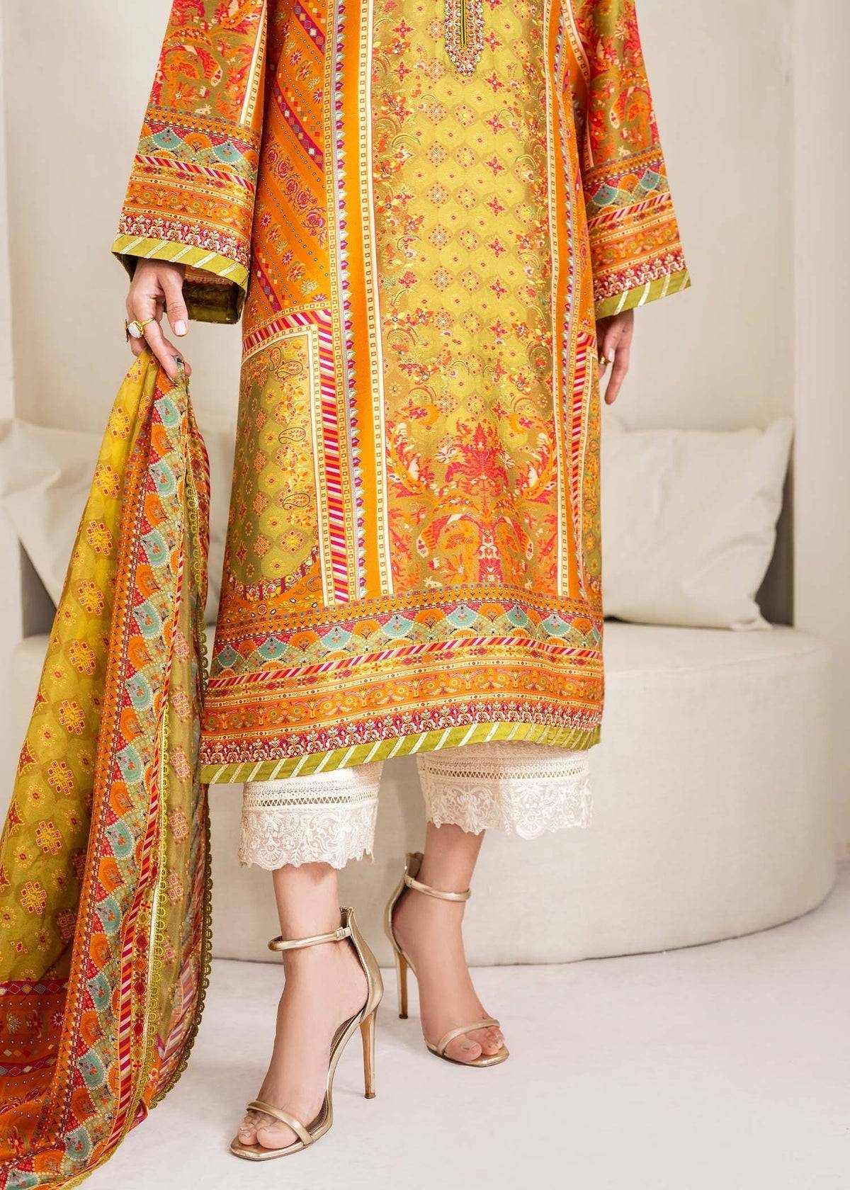 Kanwal Malik | Rosalia Silk Eid 25 | Elise - Pakistani Designer Dress - by Kanwal Malik | Type: Ladies Clothes - 100% Original at Saira Sultan