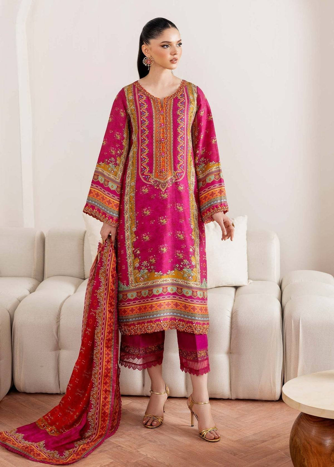 Kanwal Malik | Rosalia Silk Eid 25 | Sylvie - Pakistani Designer Dress - by Kanwal Malik | Type: Ladies Clothes - 100% Original at Saira Sultan