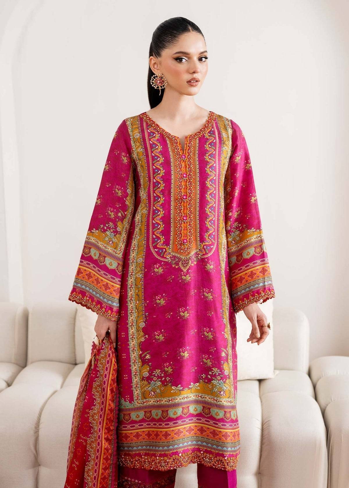 Kanwal Malik | Rosalia Silk Eid 25 | Sylvie - Pakistani Designer Dress - by Kanwal Malik | Type: Ladies Clothes - 100% Original at Saira Sultan
