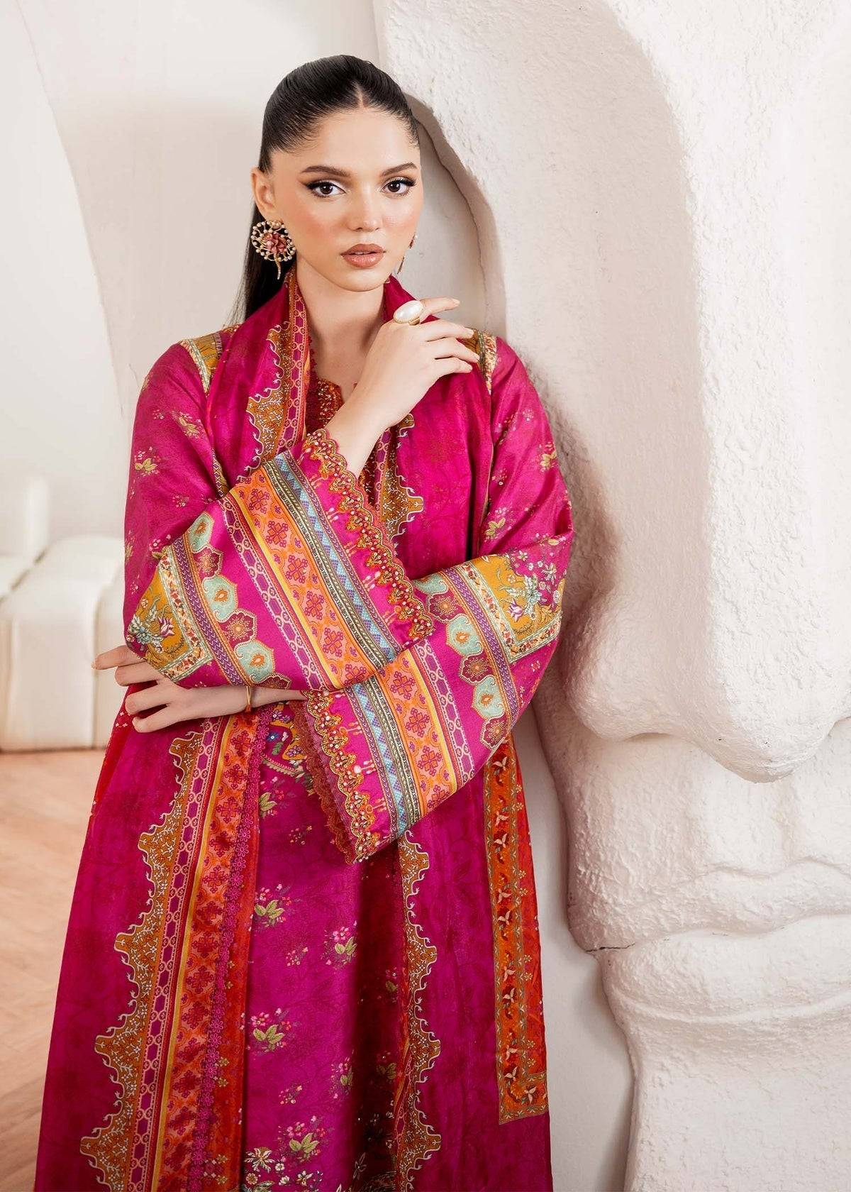 Kanwal Malik | Rosalia Silk Eid 25 | Sylvie - Pakistani Designer Dress - by Kanwal Malik | Type: Ladies Clothes - 100% Original at Saira Sultan