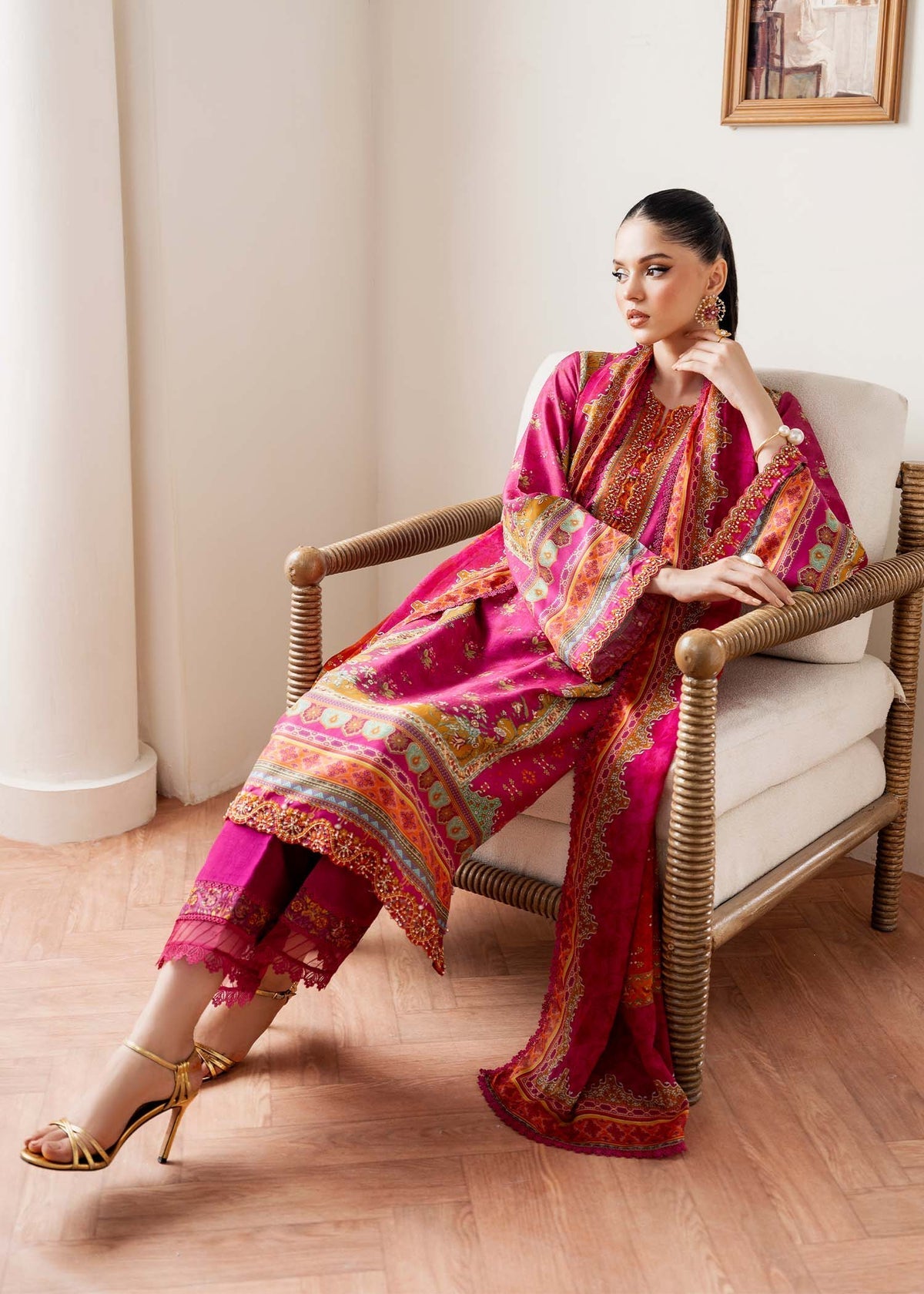 Kanwal Malik | Rosalia Silk Eid 25 | Sylvie - Pakistani Designer Dress - by Kanwal Malik | Type: Ladies Clothes - 100% Original at Saira Sultan