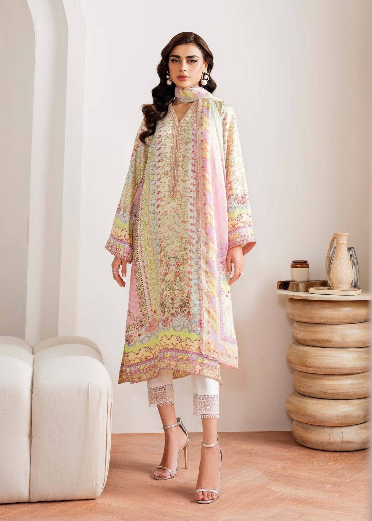 Kanwal Malik | Rosalia Silk Eid 25 | Seris - Pakistani Designer Dress - by Kanwal Malik | Type: Ladies Clothes - 100% Original at Saira Sultan
