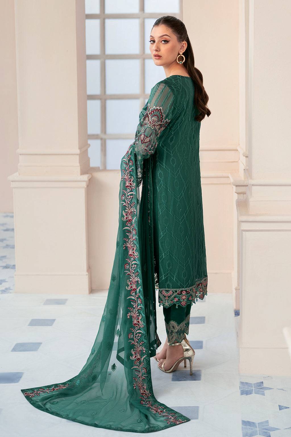 Ramsha | Rangoon Chiffon Collection 24 | D-908 - Pakistani Designer Dress - by Ramsha | Type: Formal - 100% Original at Saira Sultan