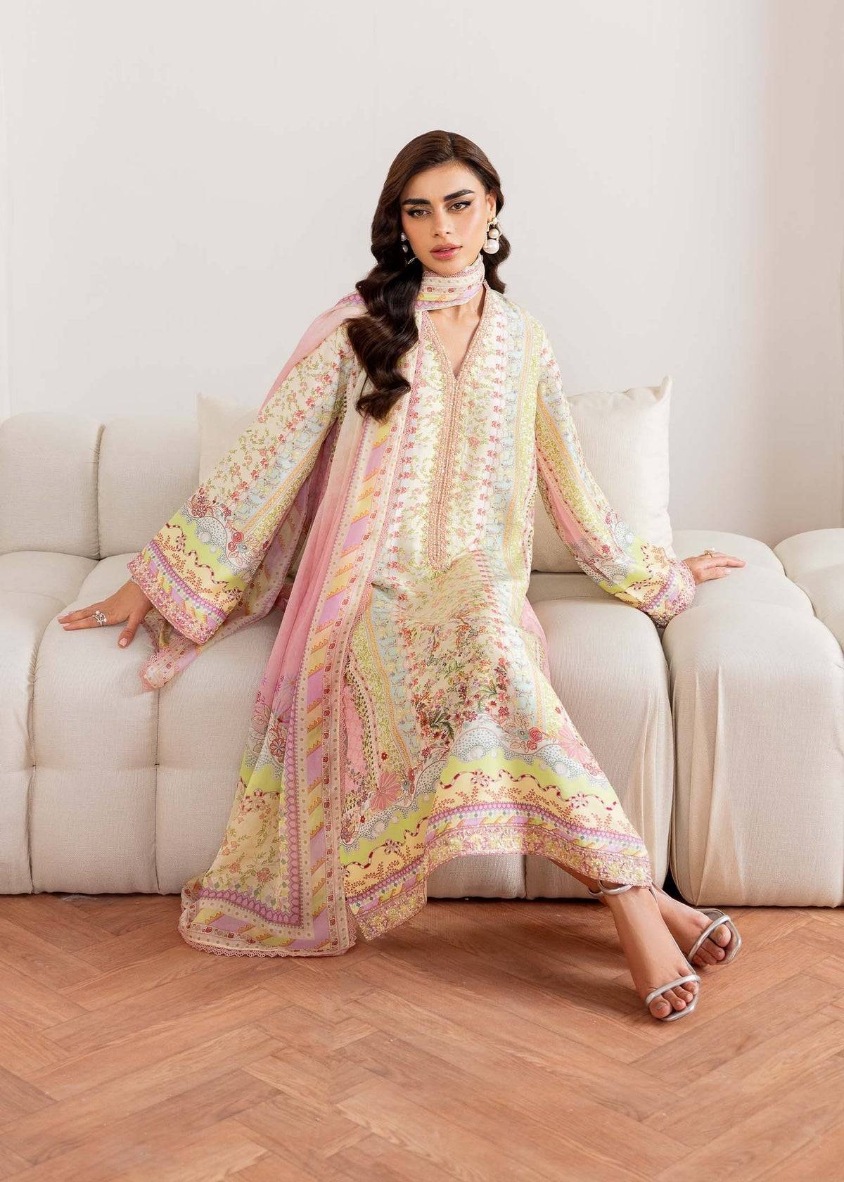 Kanwal Malik | Rosalia Silk Eid 25 | Seris - Pakistani Designer Dress - by Kanwal Malik | Type: Ladies Clothes - 100% Original at Saira Sultan