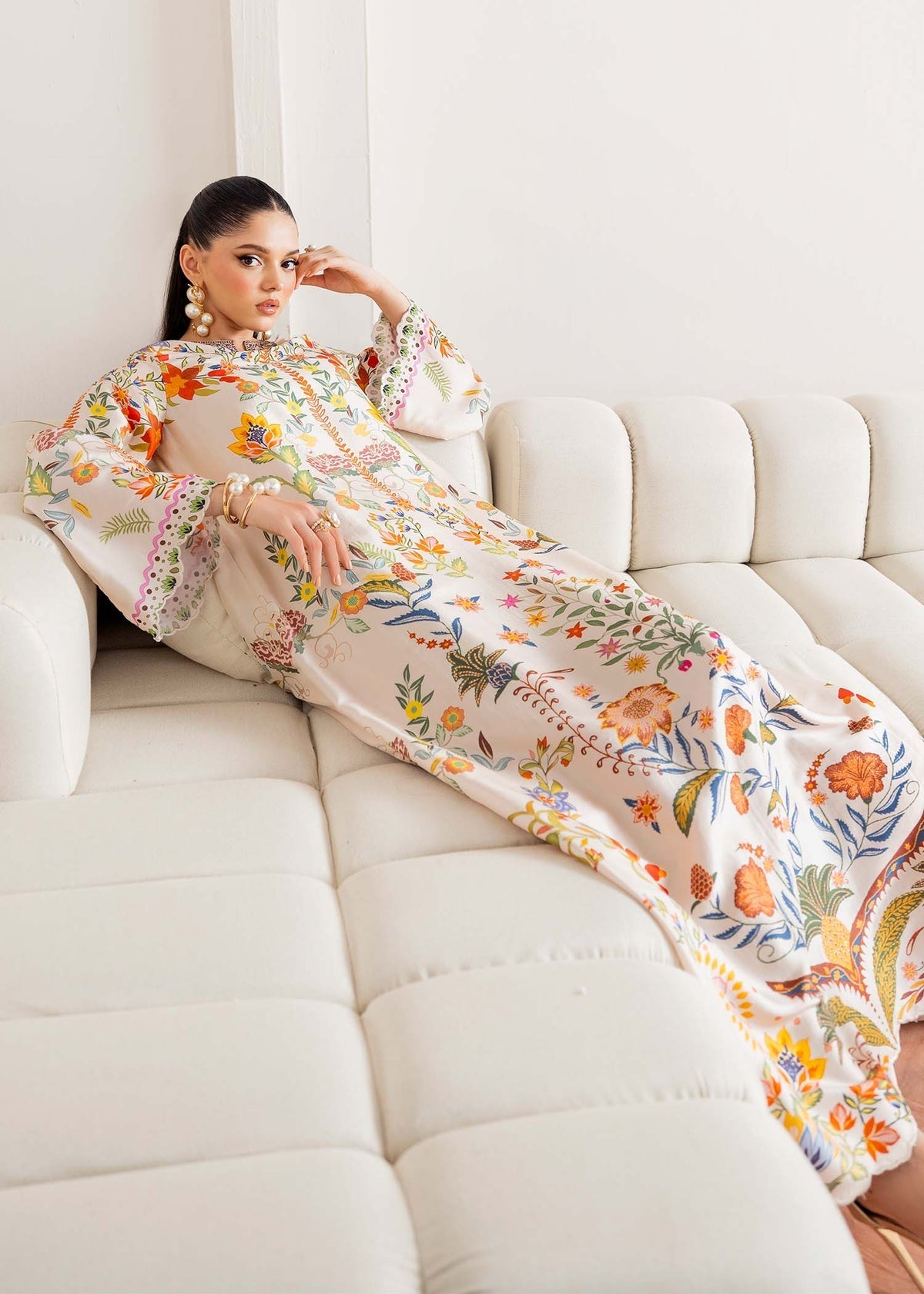 Kanwal Malik | Rosalia Silk Eid 25 | Celia - Pakistani Designer Dress - by Kanwal Malik | Type: Ladies Clothes - 100% Original at Saira Sultan