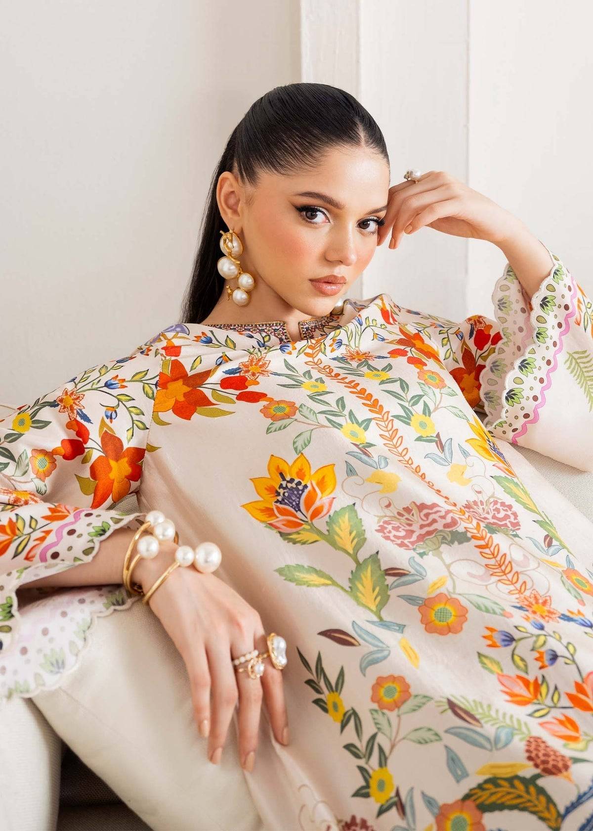 Kanwal Malik | Rosalia Silk Eid 25 | Celia - Pakistani Designer Dress - by Kanwal Malik | Type: Ladies Clothes - 100% Original at Saira Sultan