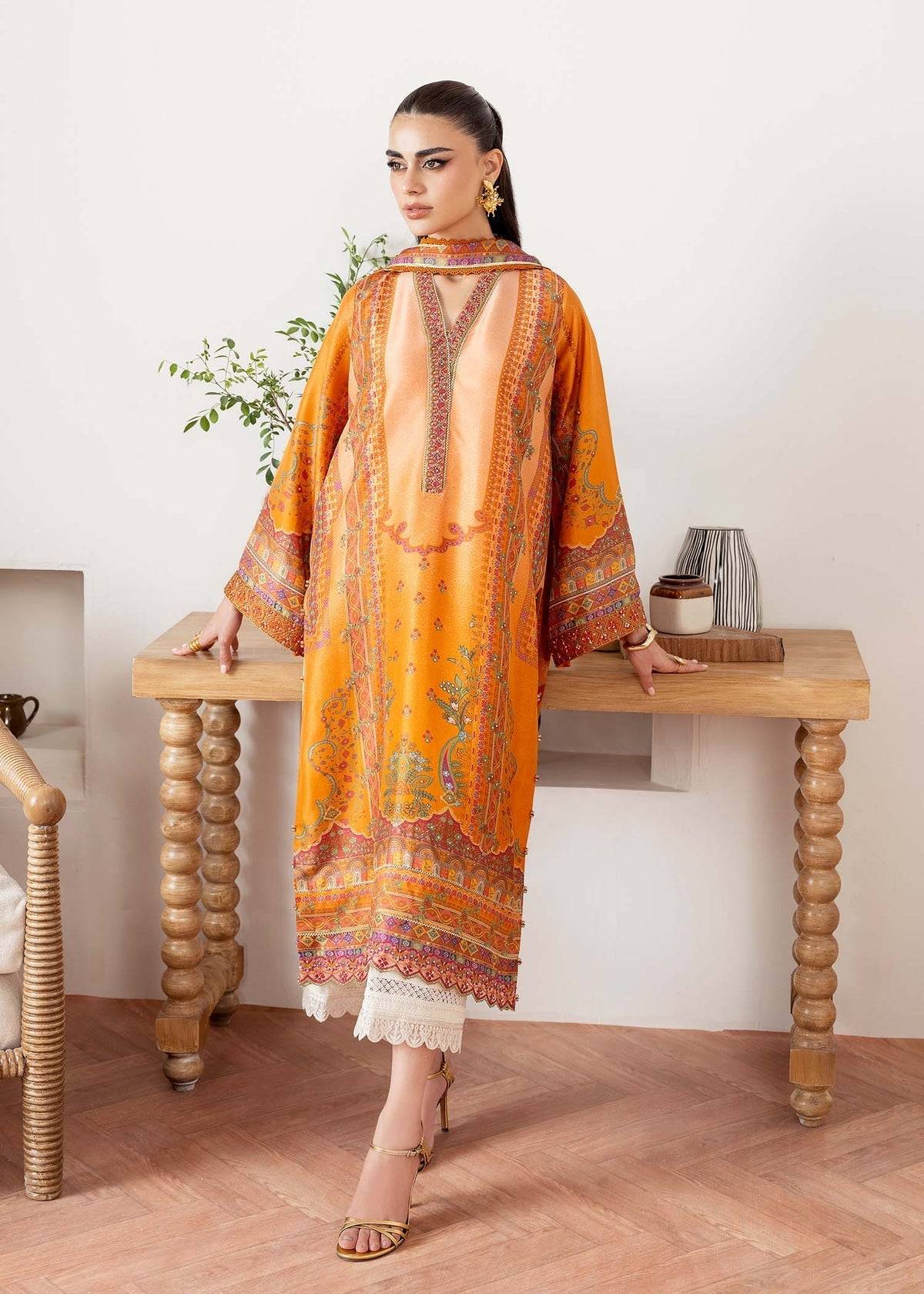 Kanwal Malik | Rosalia Silk Eid 25 | Kira - Pakistani Designer Dress - by Kanwal Malik | Type: Ladies Clothes - 100% Original at Saira Sultan