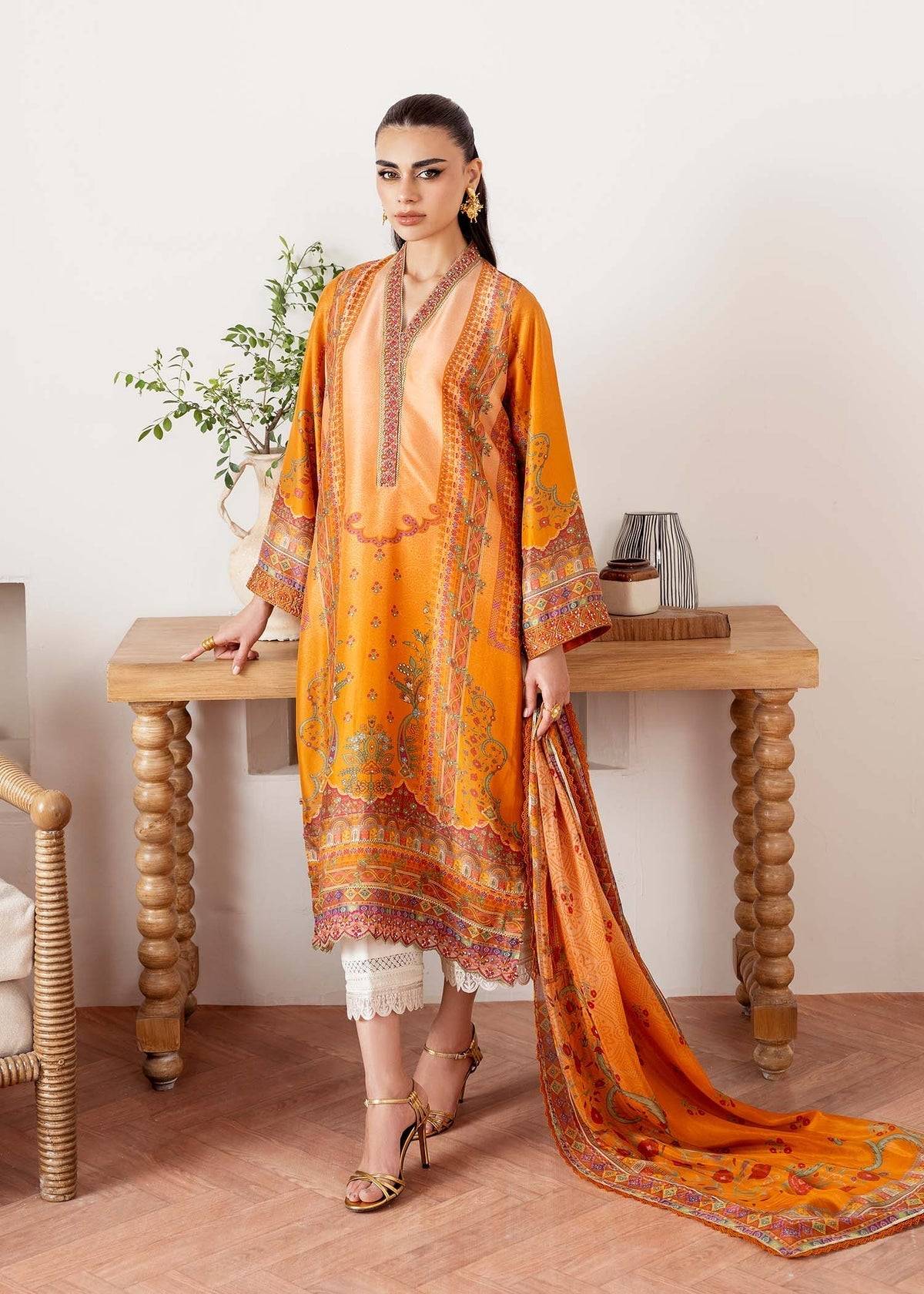 Kanwal Malik | Rosalia Silk Eid 25 | Kira - Pakistani Designer Dress - by Kanwal Malik | Type: Ladies Clothes - 100% Original at Saira Sultan