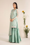 Maria B | Casual Pret 25 | DW-EF25-17 L Mint Green Organza