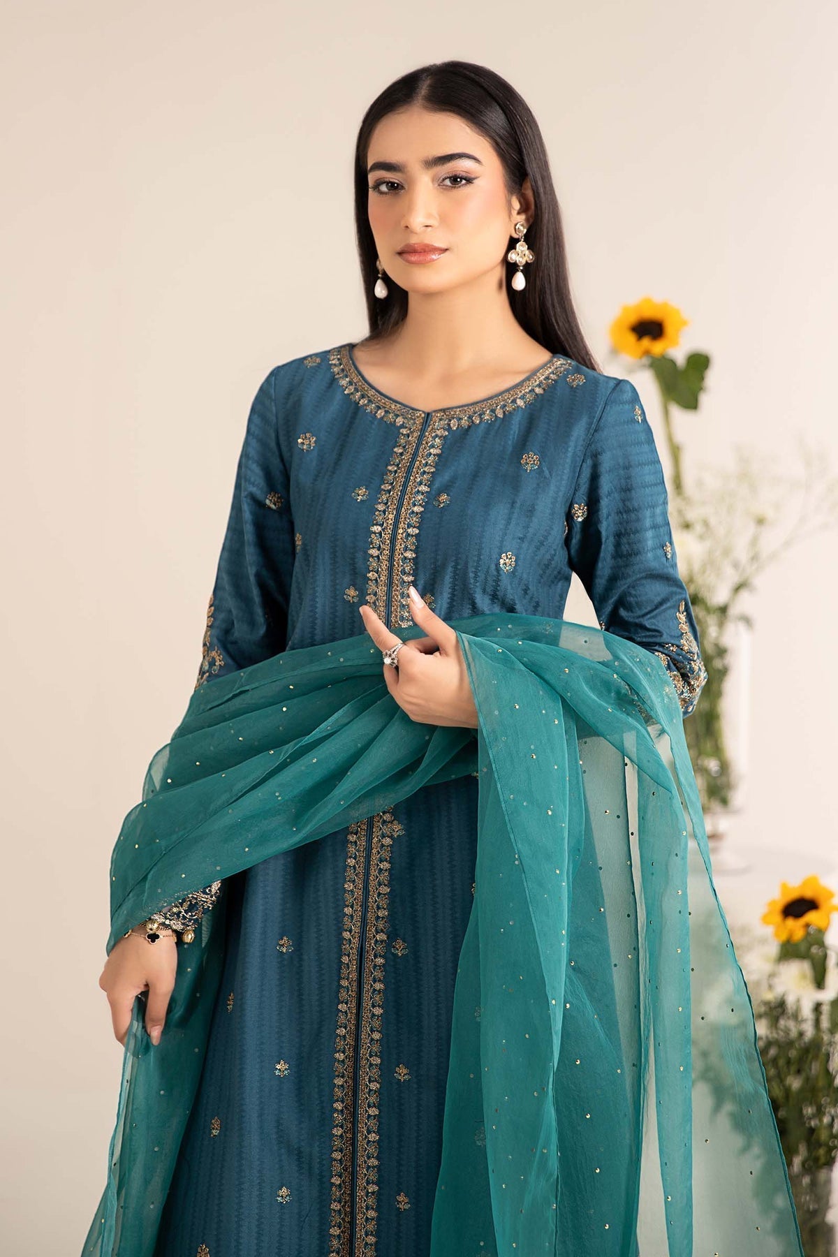 Maria B | Casual Pret 25 | DW-EF25-21 L Blue Lawn